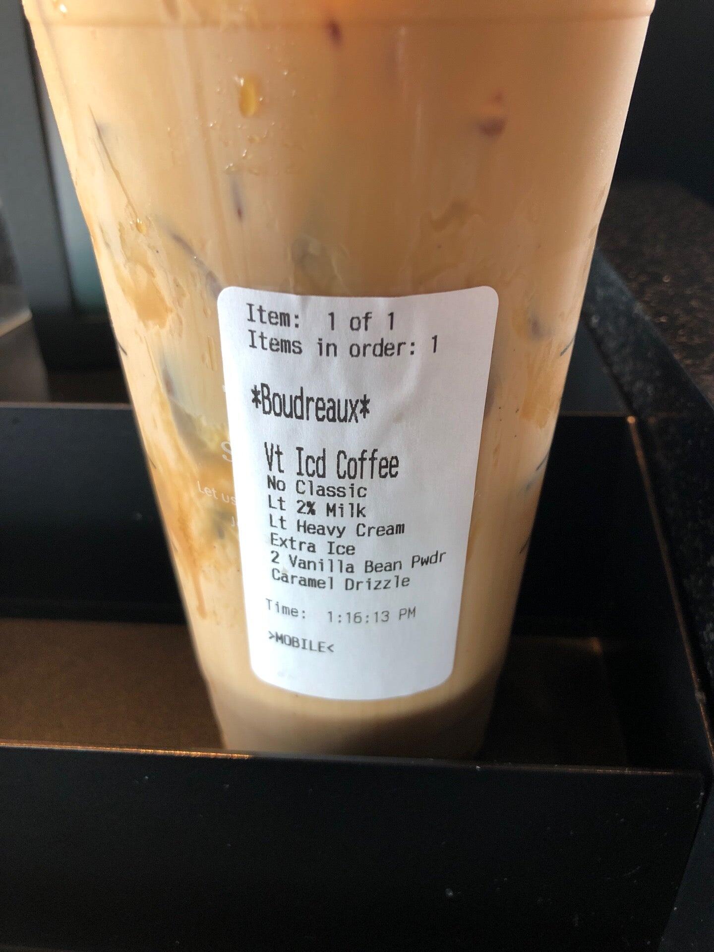 Starbucks Menu