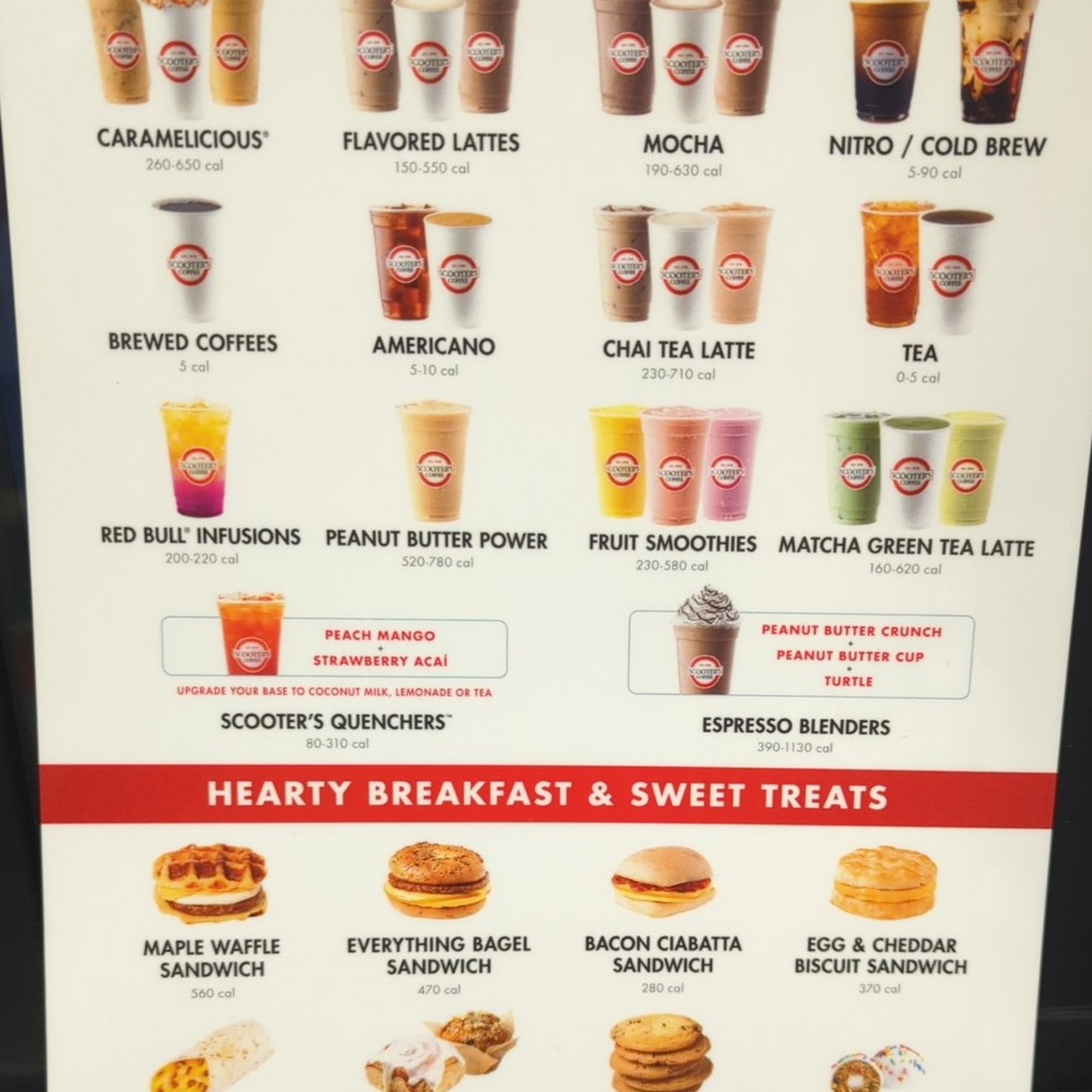 Scooter's Coffee Menu