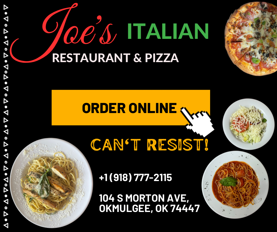 Joe's Italian Restaurant & Pizza Okmulgee Menu