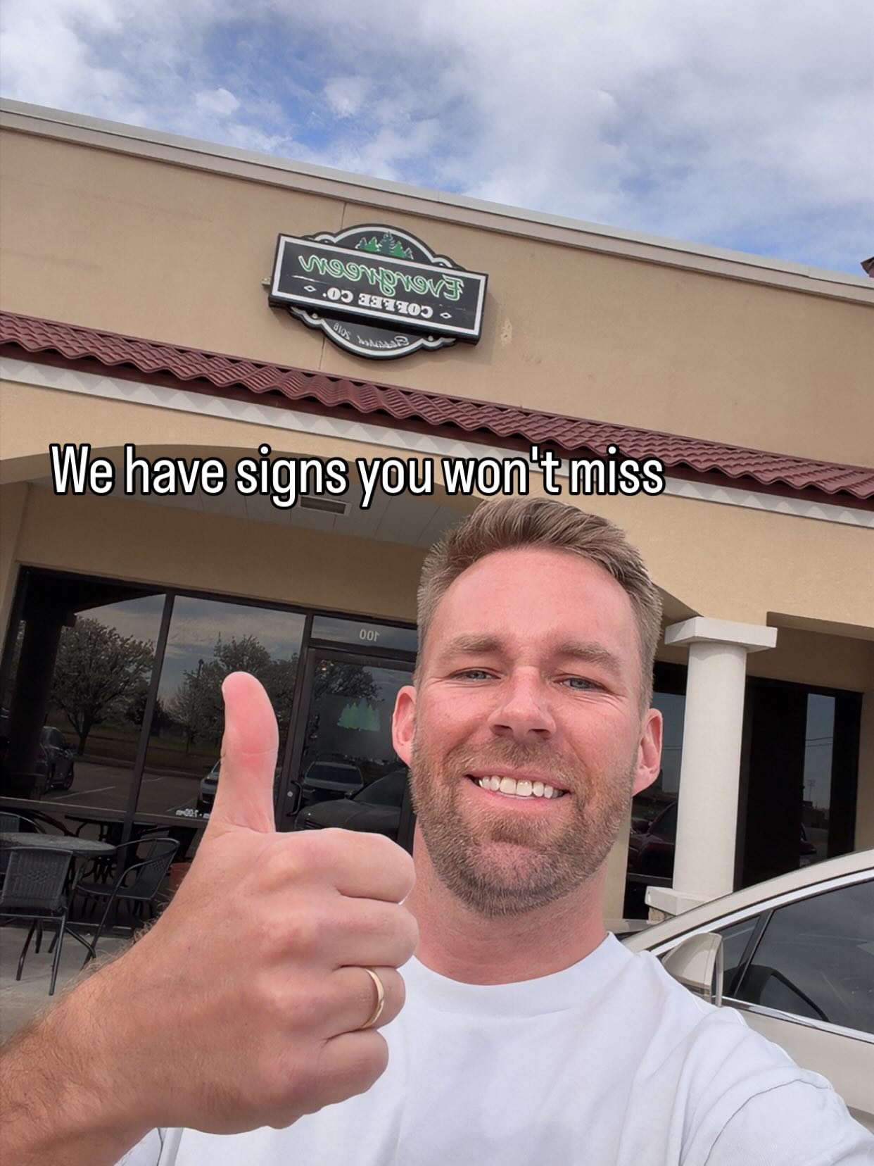 Evergreen Coffee Co Drive thru Owasso