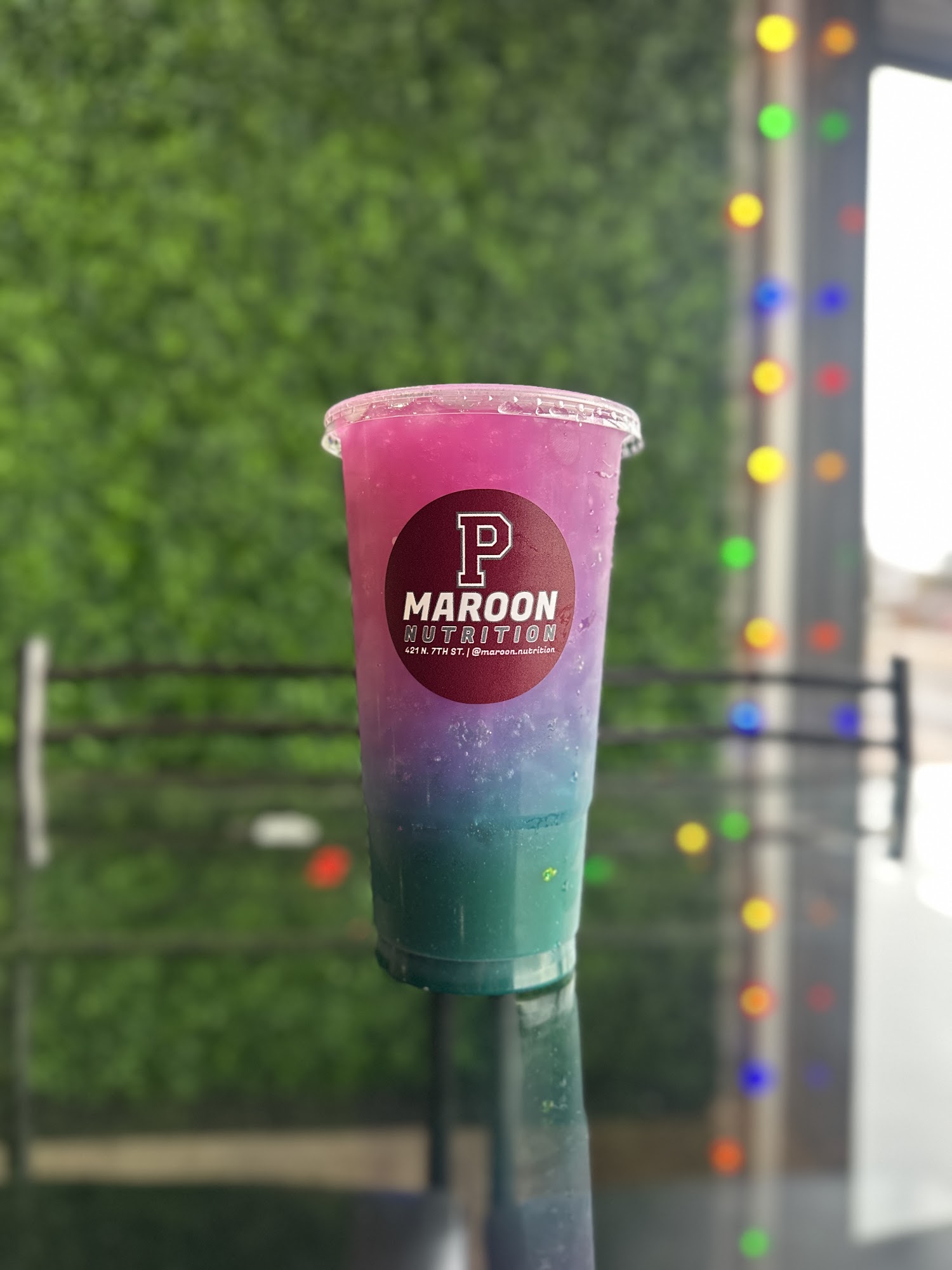 Maroon nutrition Menu