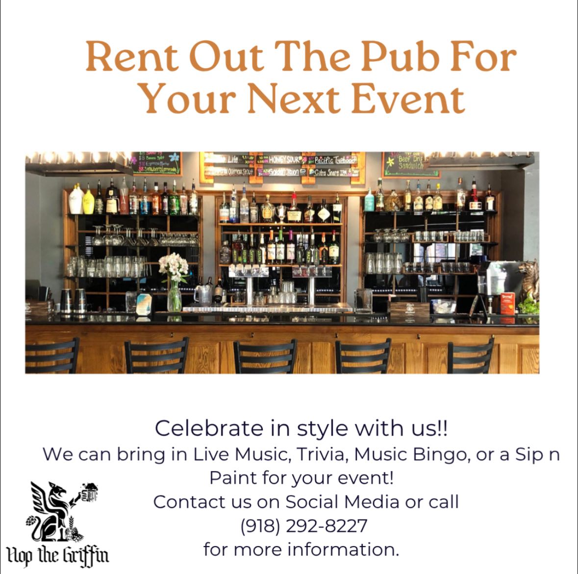 Hop the Griffin Brew Pub and Wine Bar Tulsa