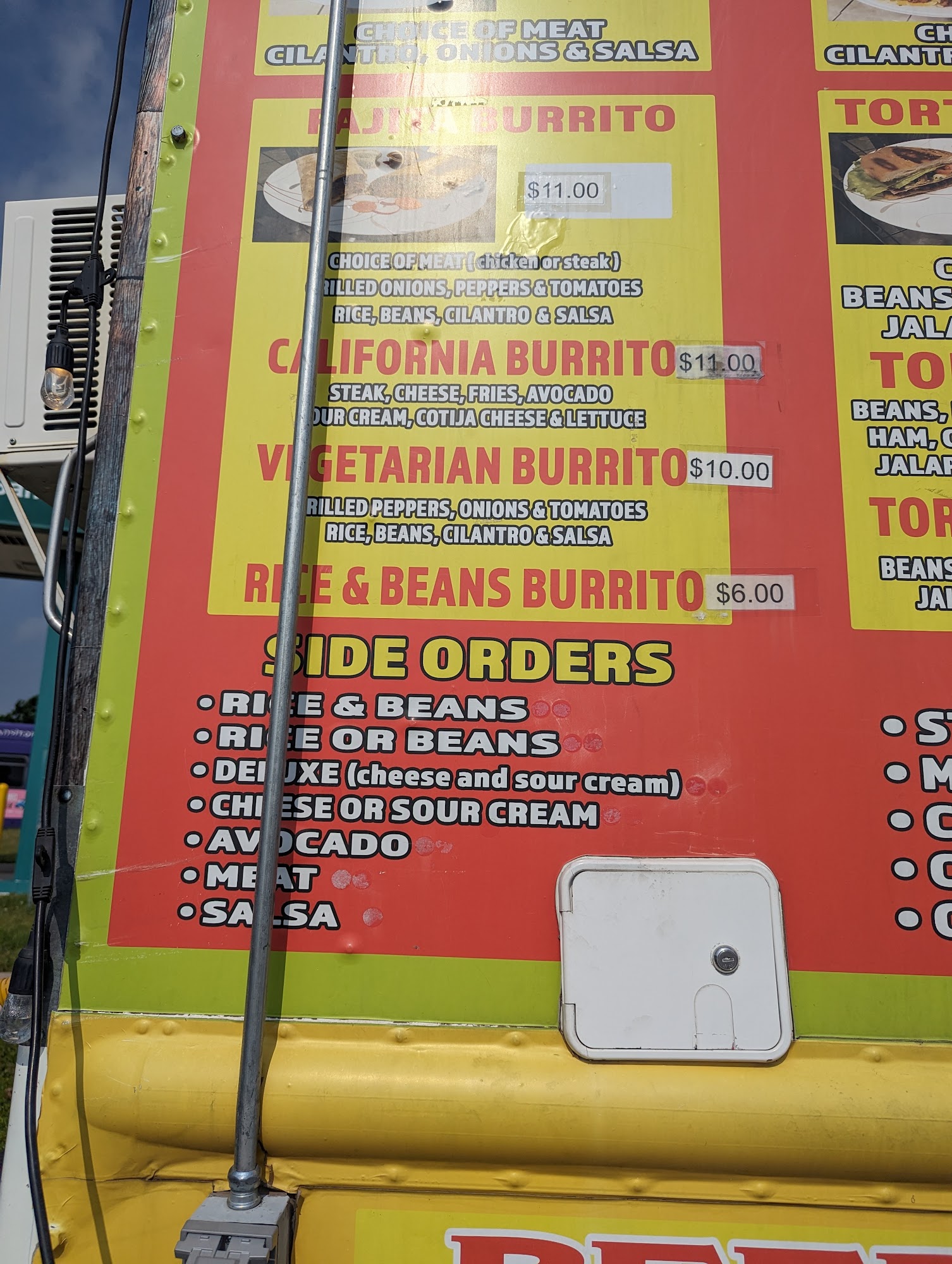 Pacheco’s Taqueria Menu