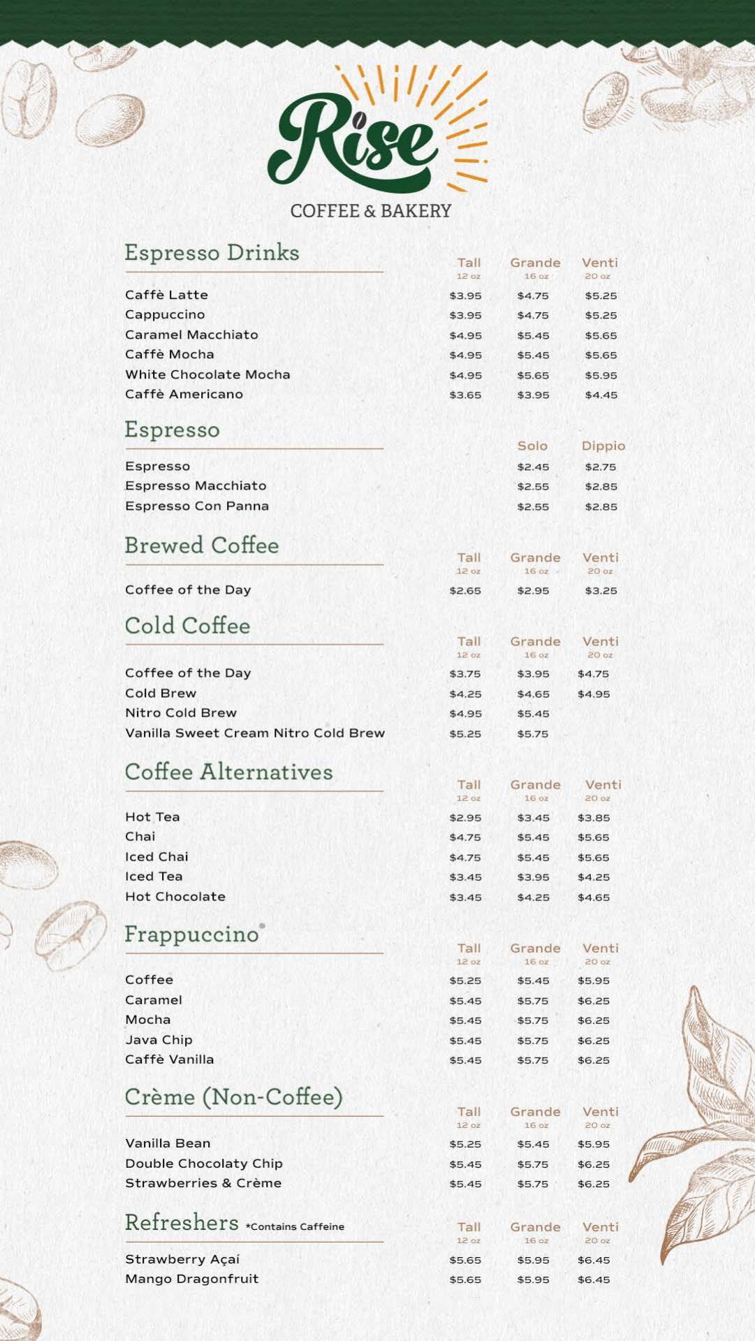 The Food Hall at West Siloam Springs Menu