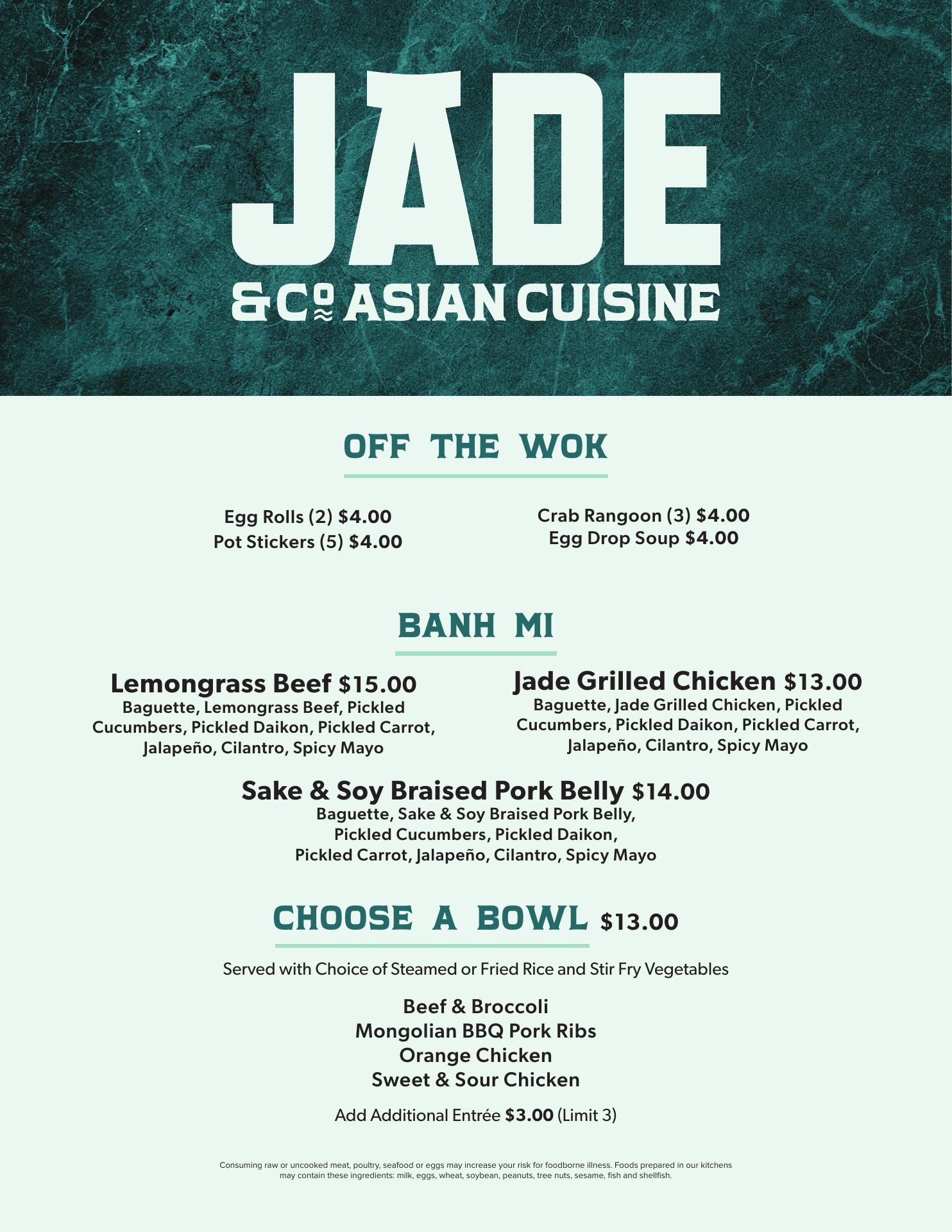 Pinch of Southern Menu