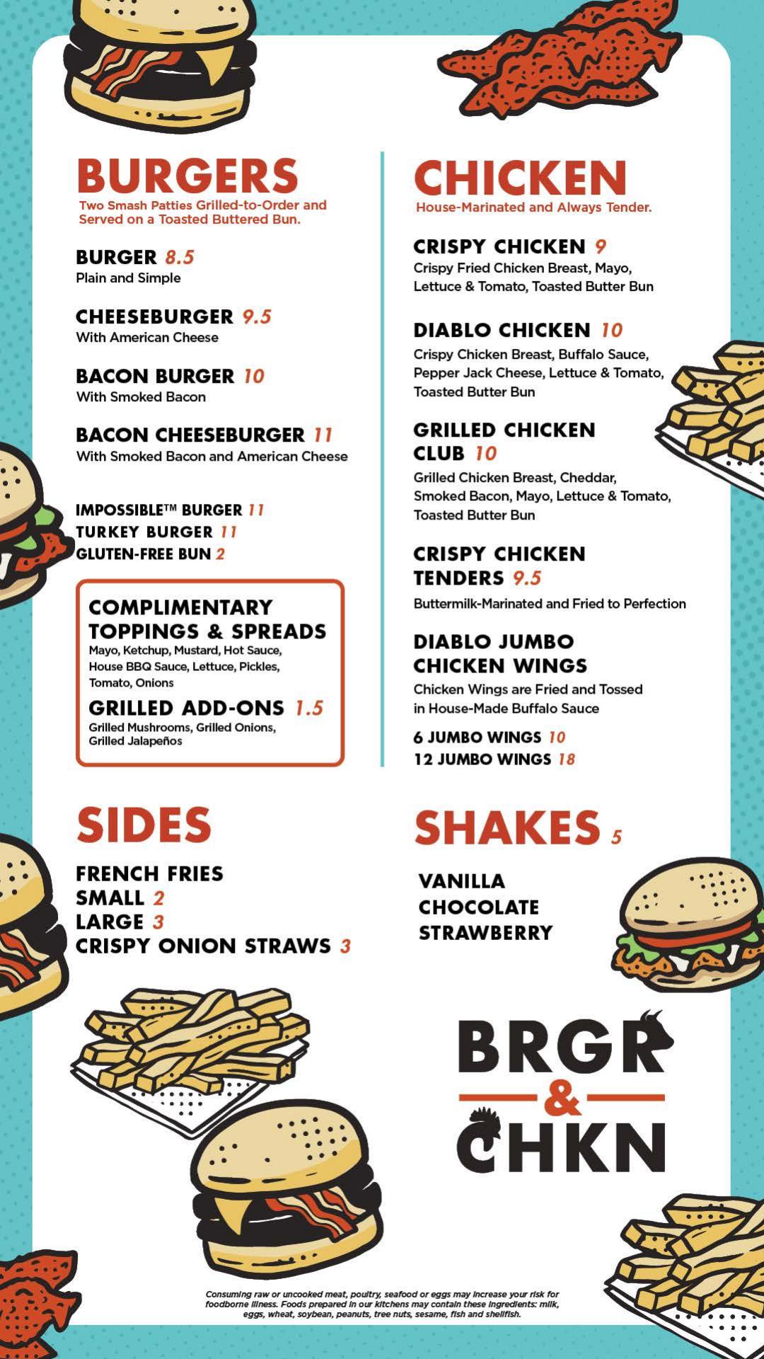 Pinch of Southern Menu