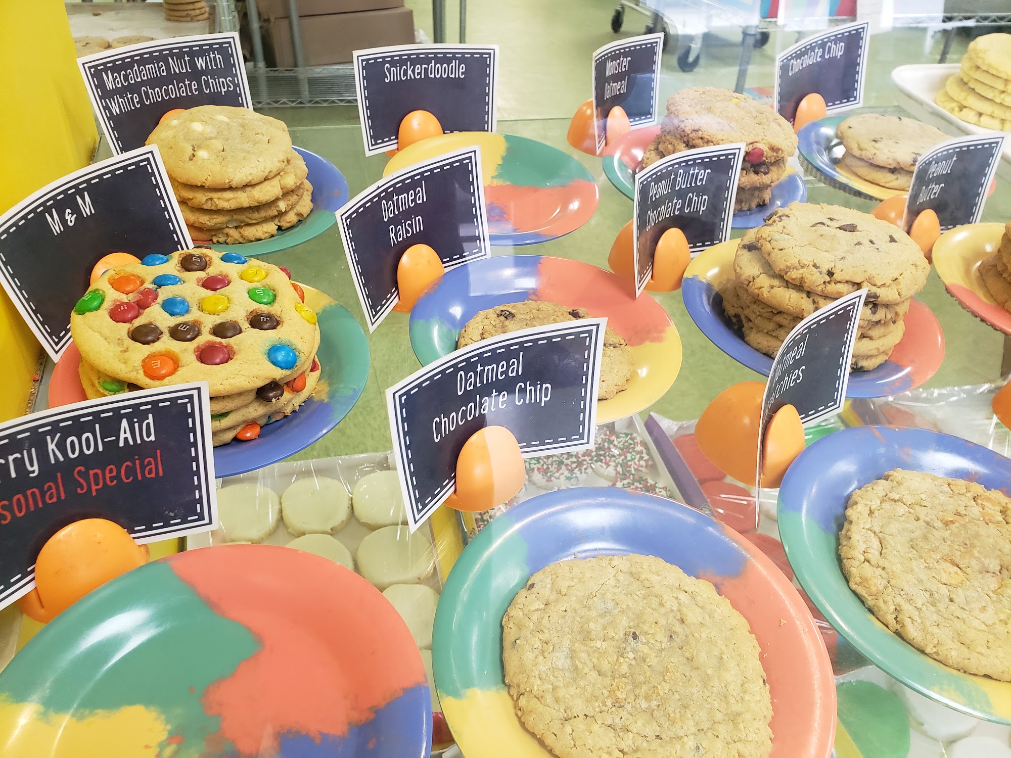 Eileen's Colossal Cookies Menu