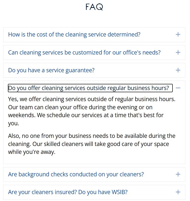 The Cleaning Concern
