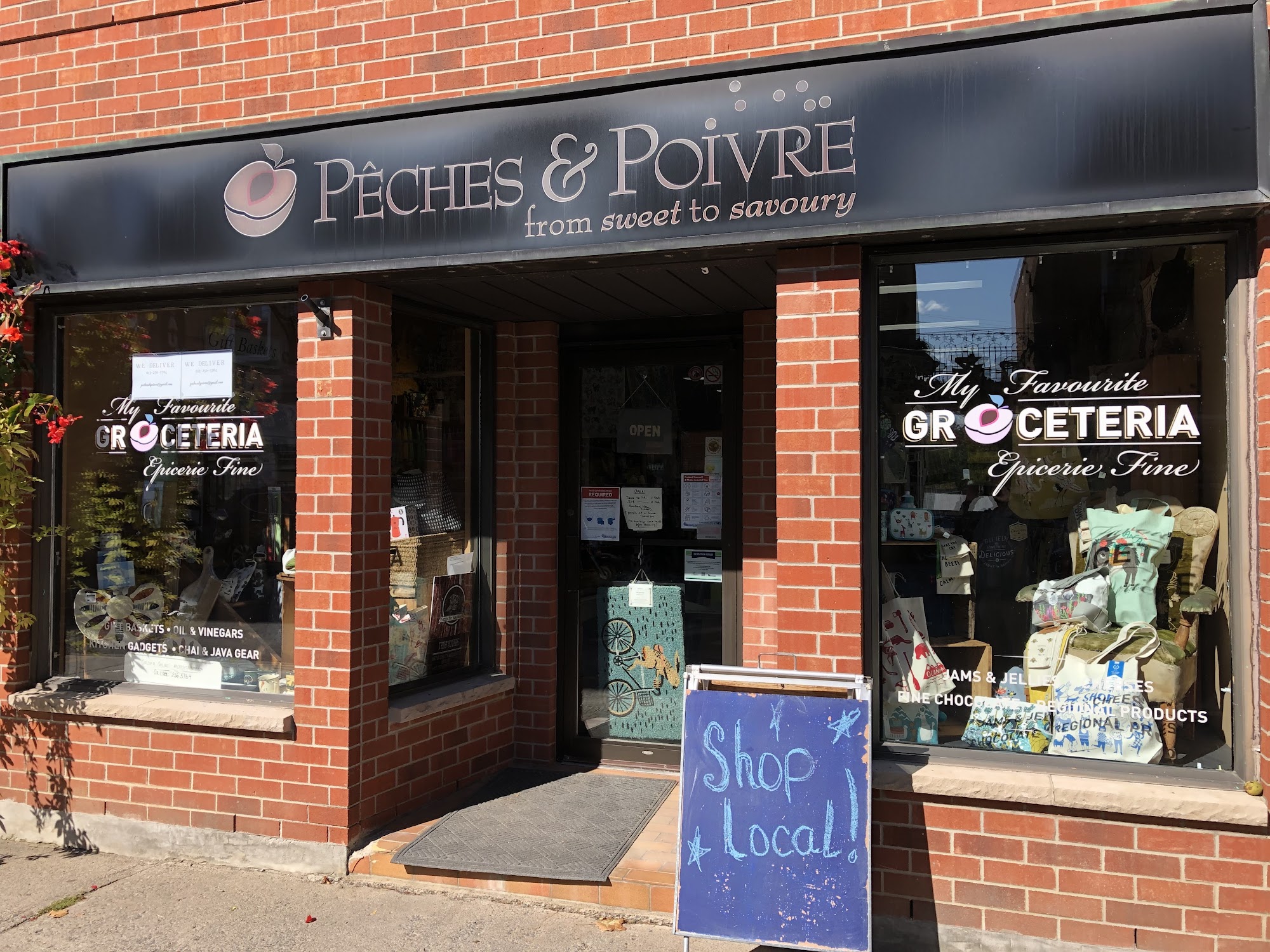 Pêches et Poivre from sweet to savoury