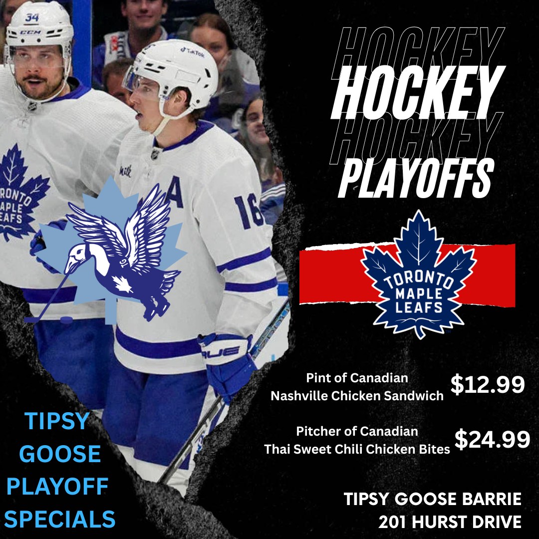 Tipsy Goose Barrie Menu