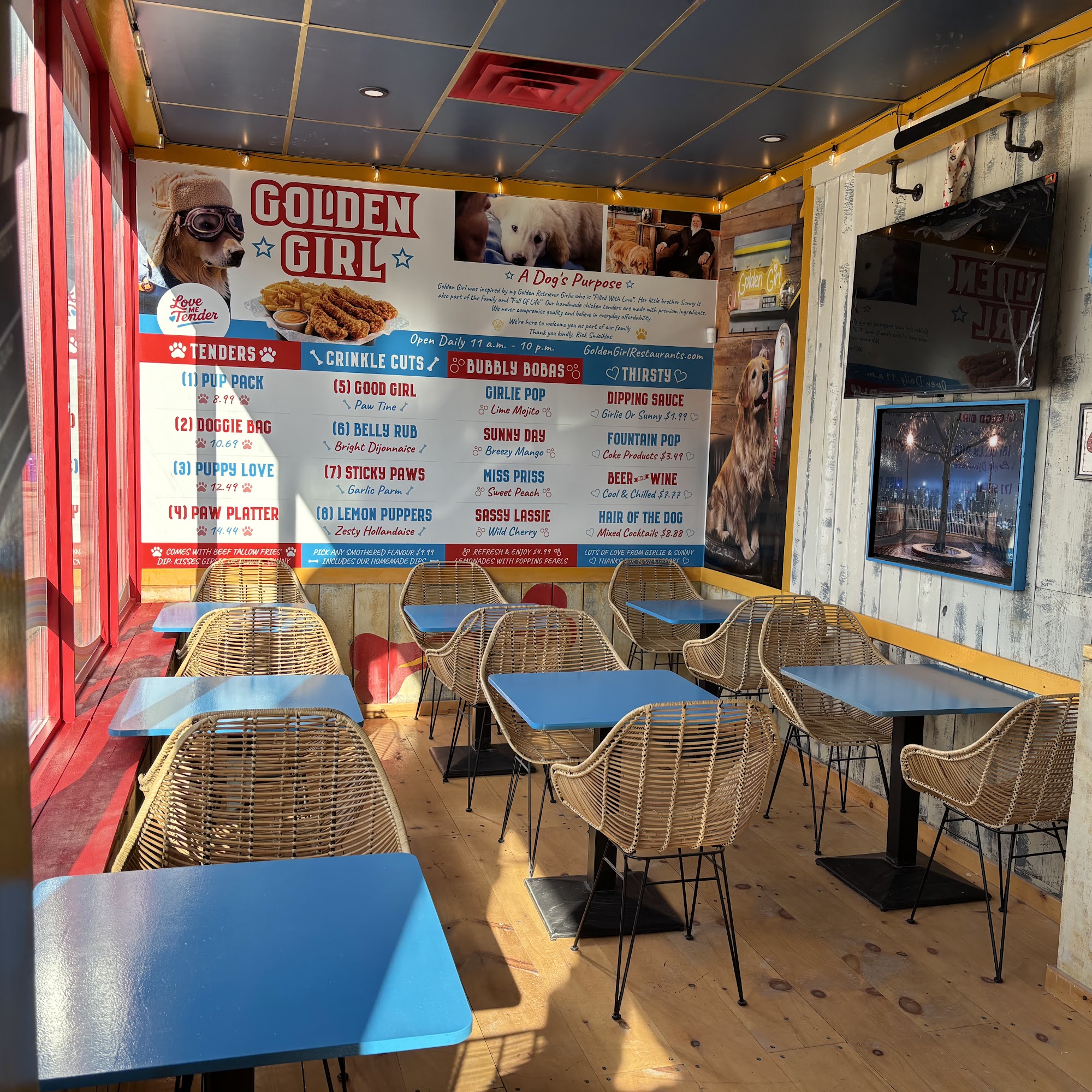 Golden Girl Menu