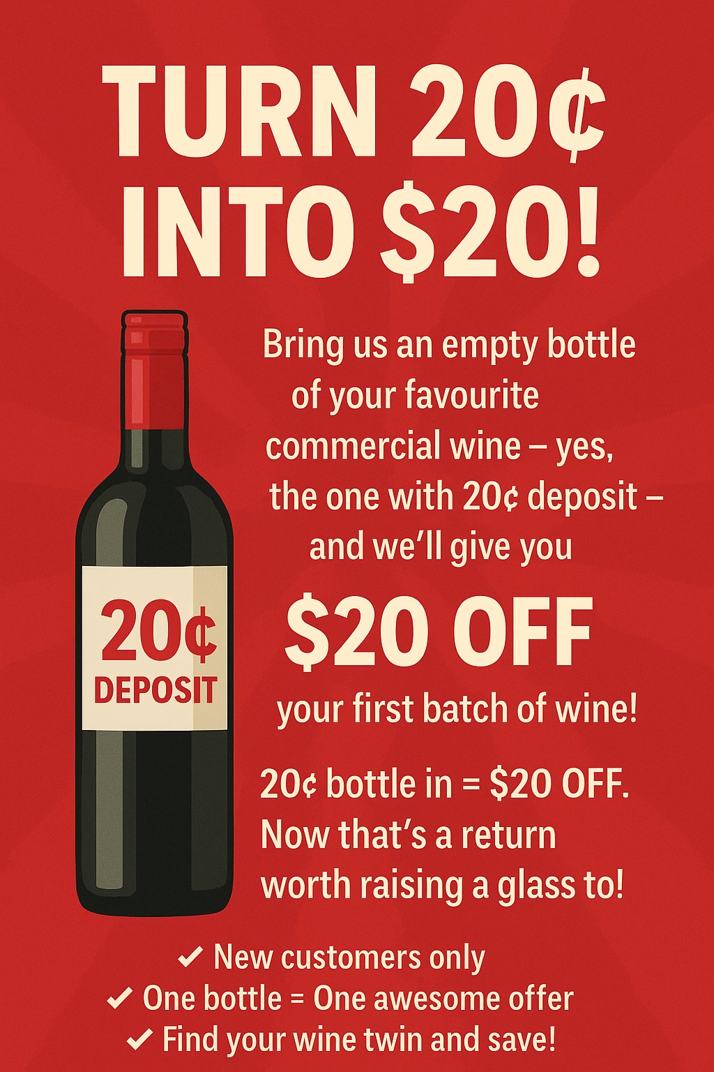 Cottage Winery Menu