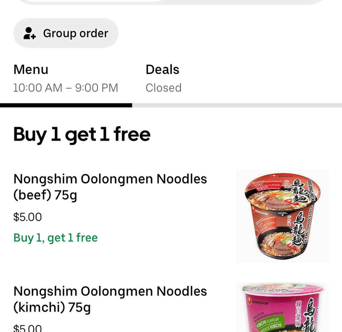 Munchies Menu