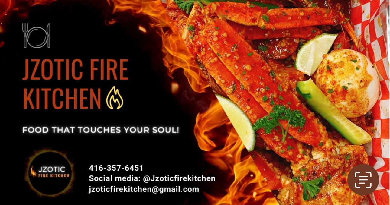 Jzotic Fire Kitchen Menu