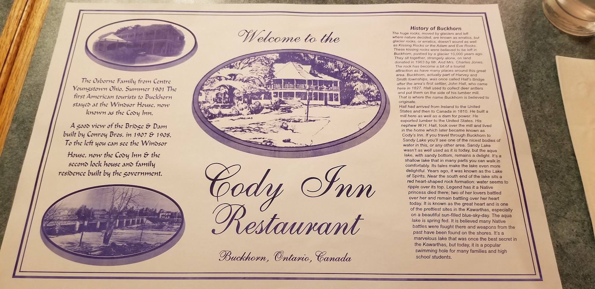 Cody Inn Restaurant Menu