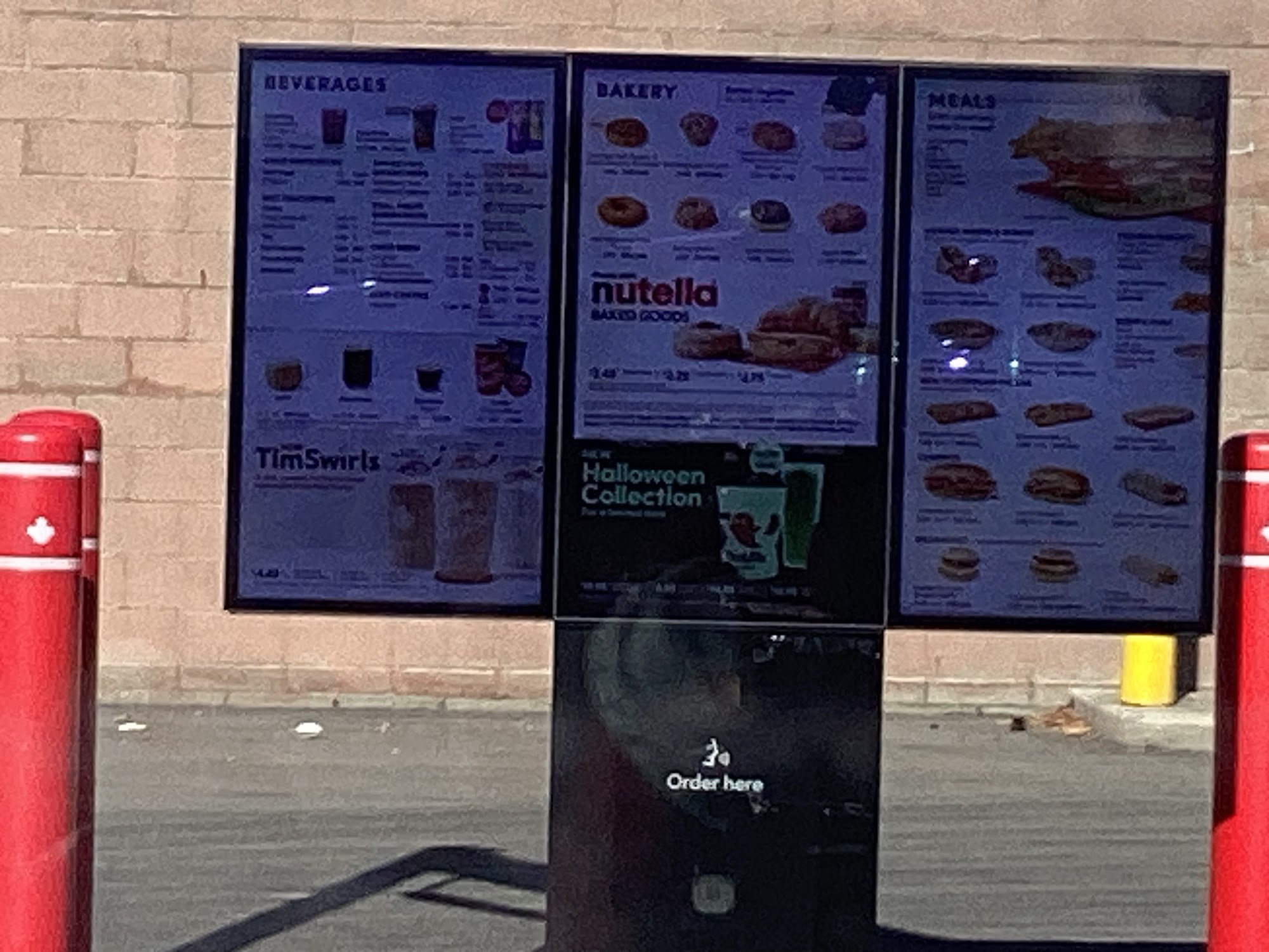 Tim Hortons Menu