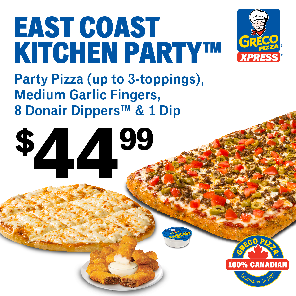 Greco Pizza Xpress Menu