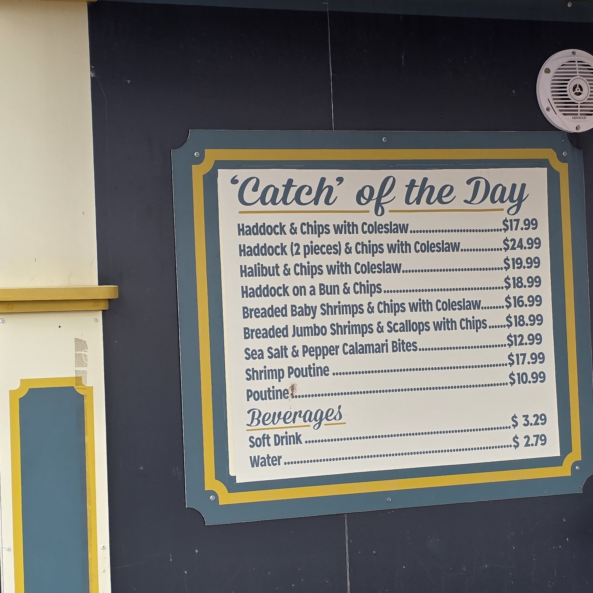 Ye Olde Chippy Fish & Chips Menu