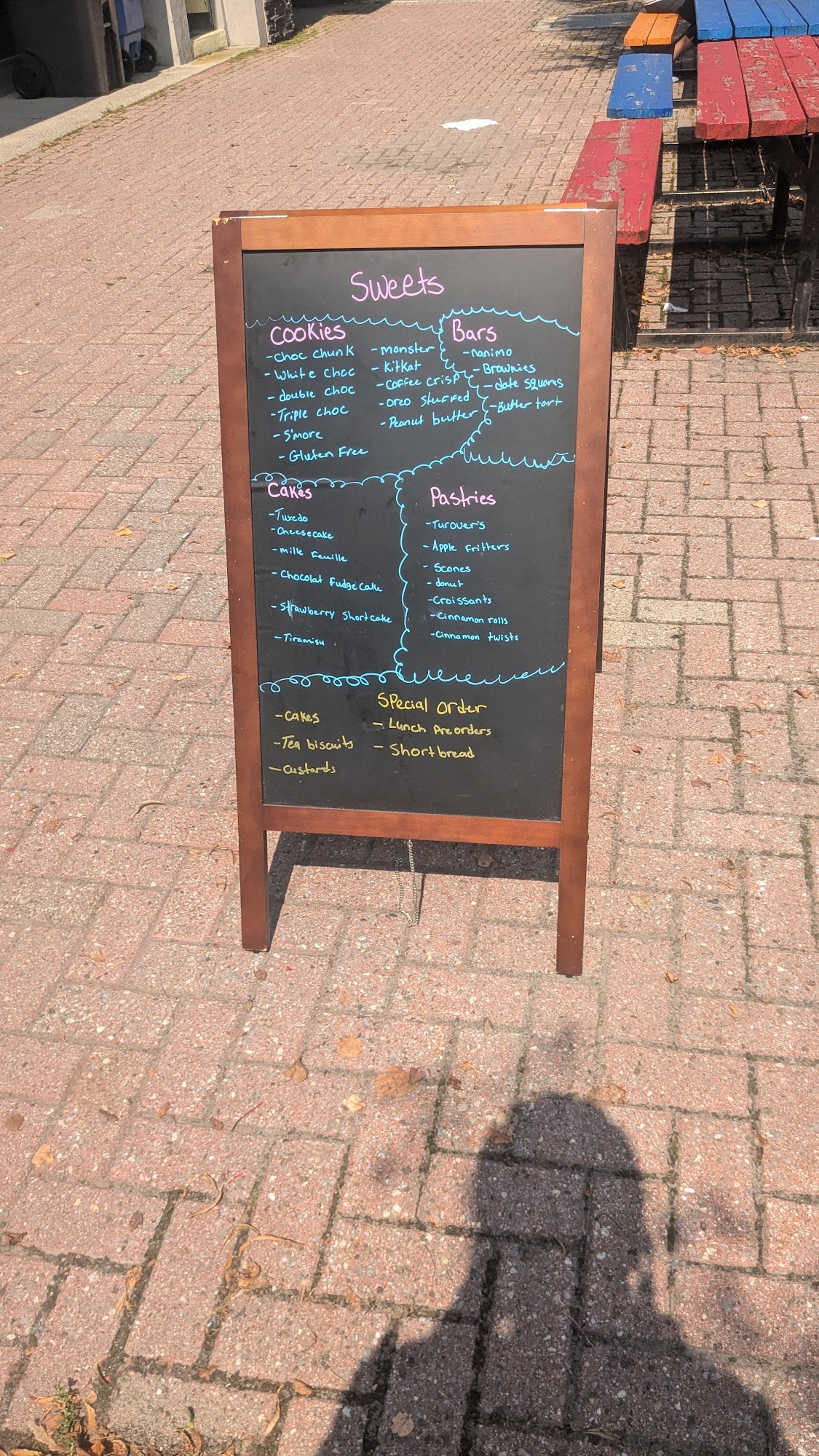 Riley's Bakery Menu