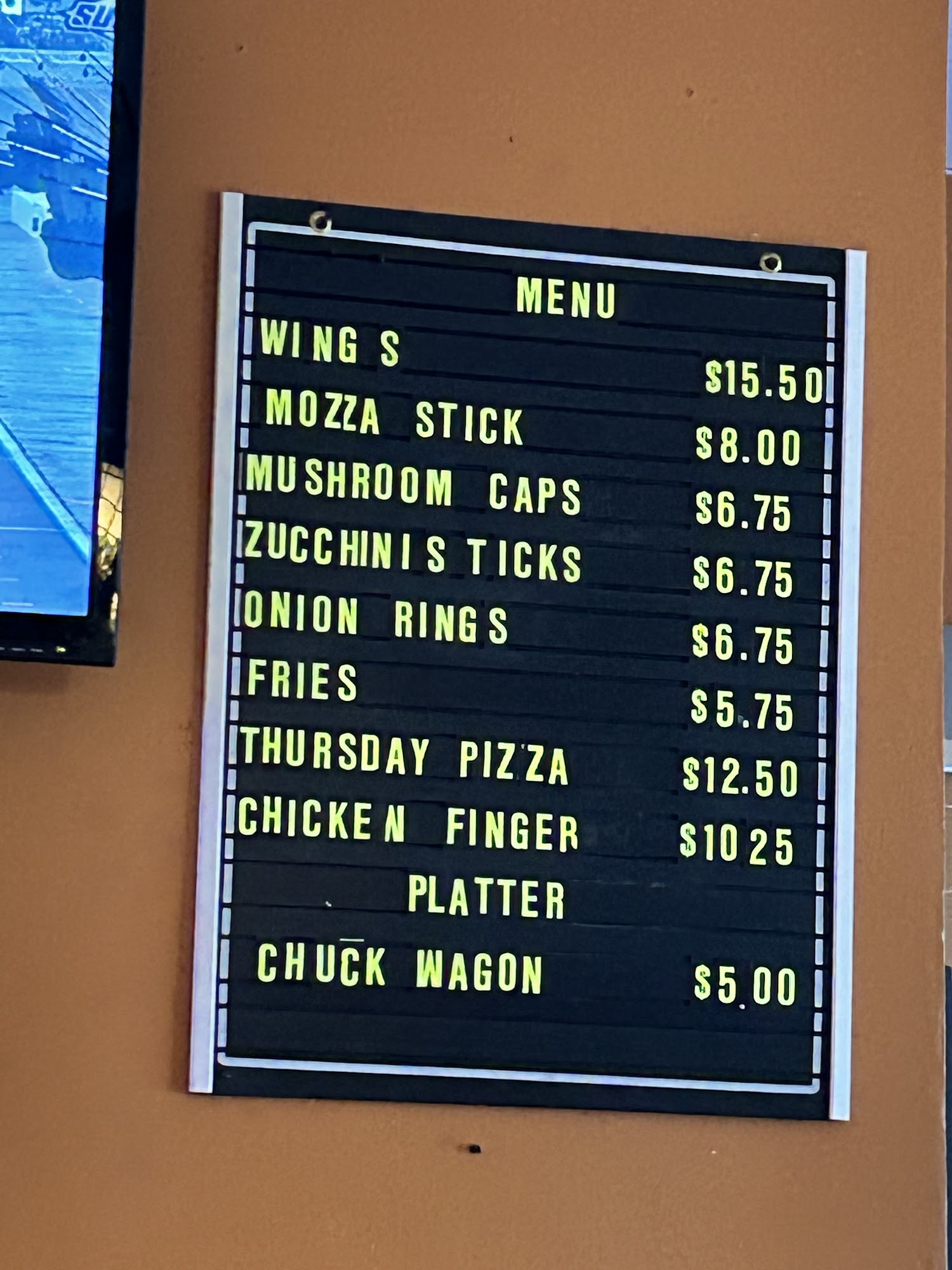 St Lawrence Blvd (Pub) Menu