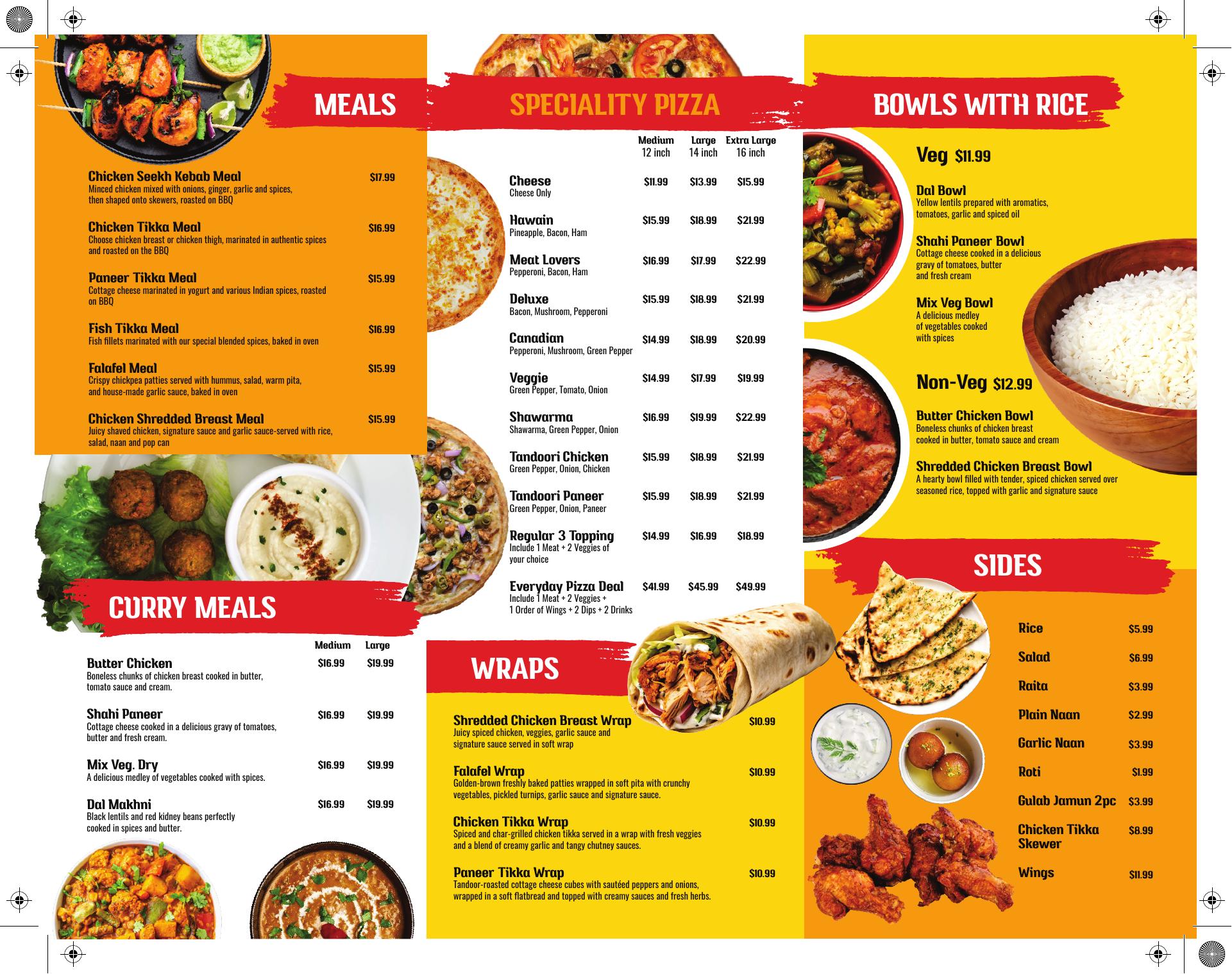 Punjabi Flavour House Menu