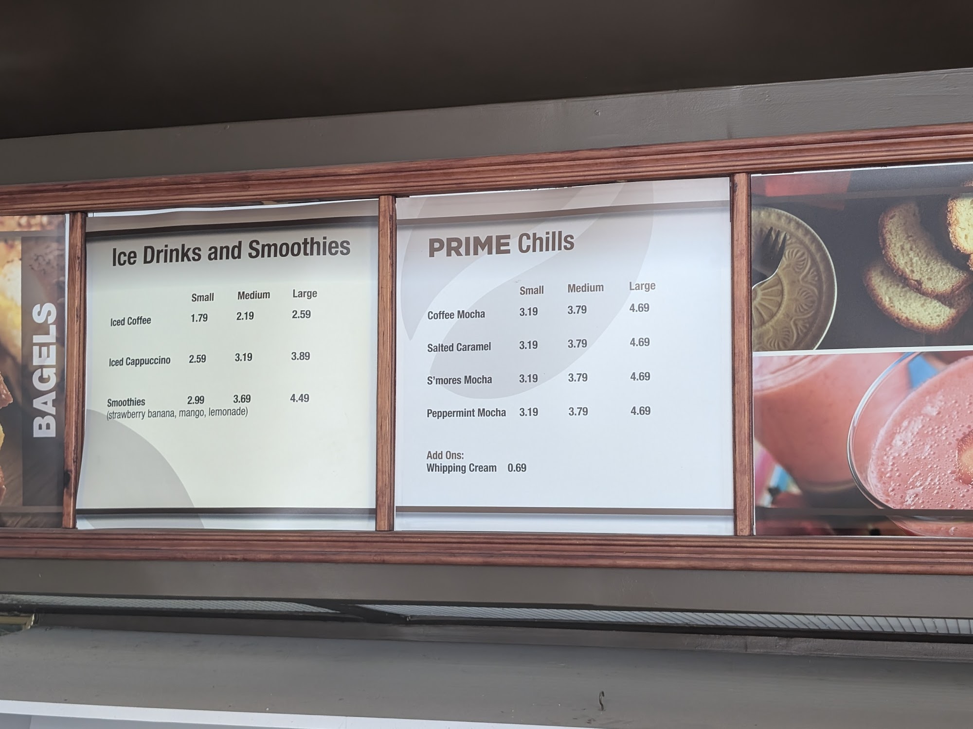 Prime Coffee House Menu