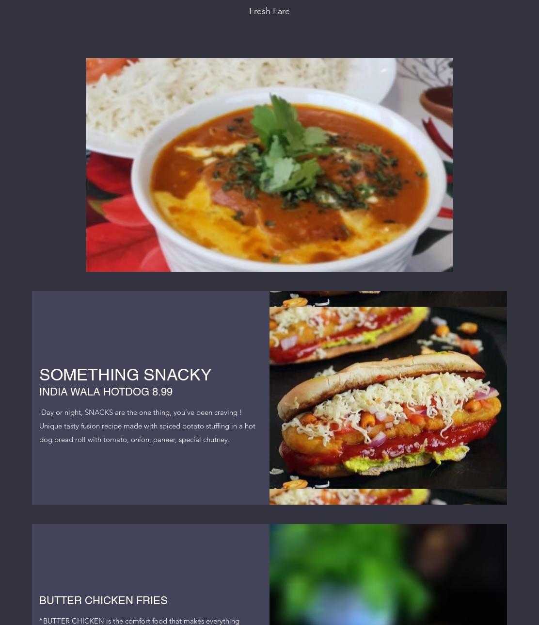 New Bite Indian Cuisine Menu