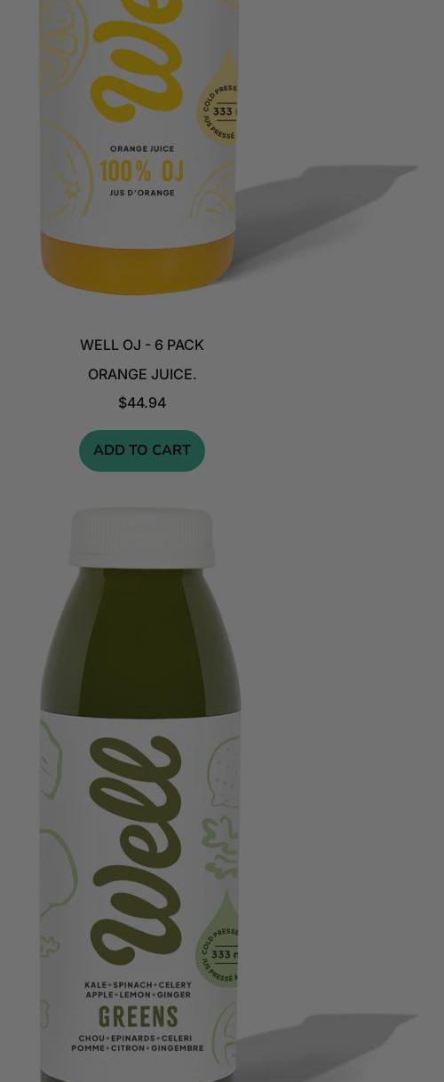 Well Juicery Menu