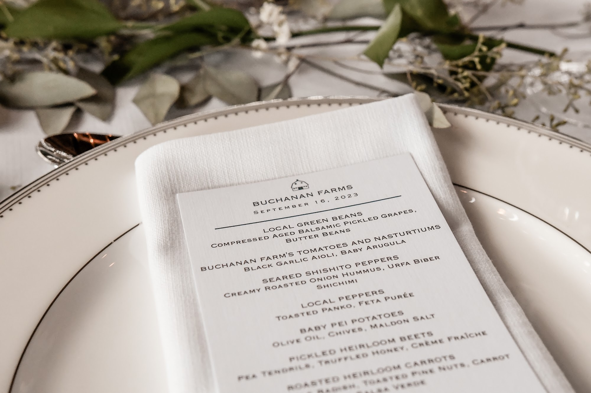 Acqua Fine Foods Menu