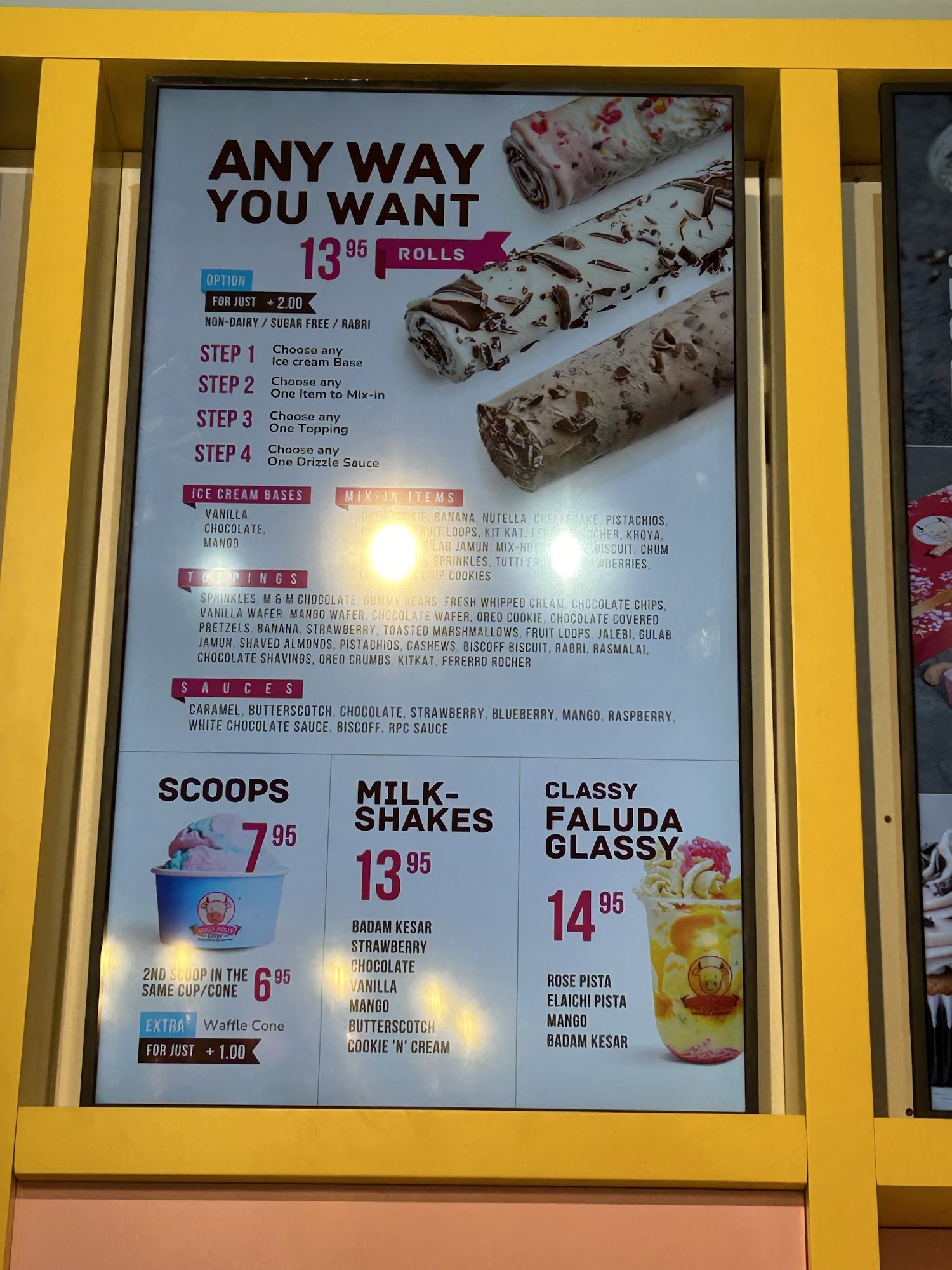 RollyPollyCow Menu