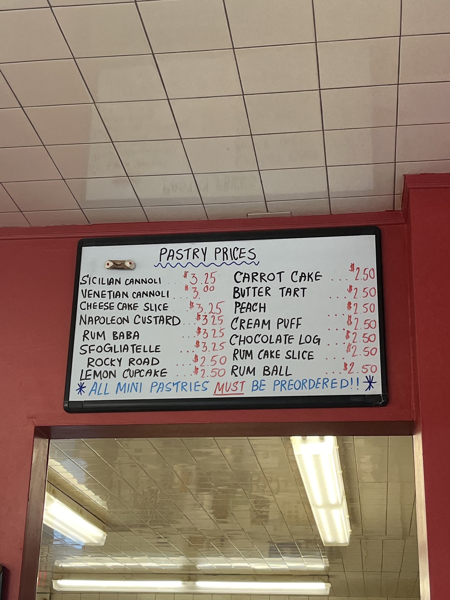 Sam's Queenston Bakery (Hamilton) Ltd Menu