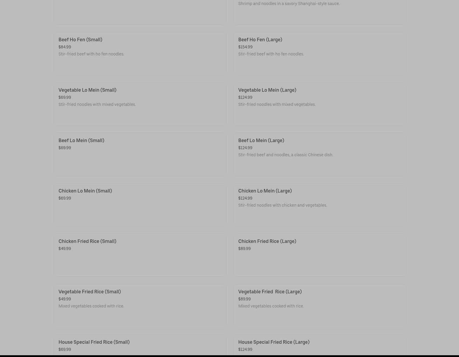 Sea Food & Dim Sum Restaurant L.L.B.O. Menu