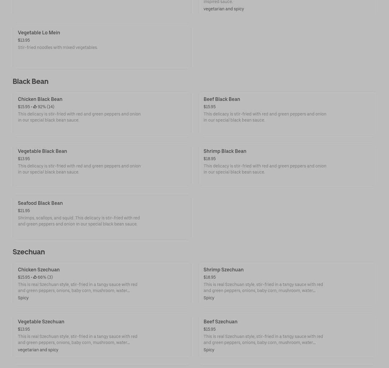 Sea Food & Dim Sum Restaurant L.L.B.O. Menu