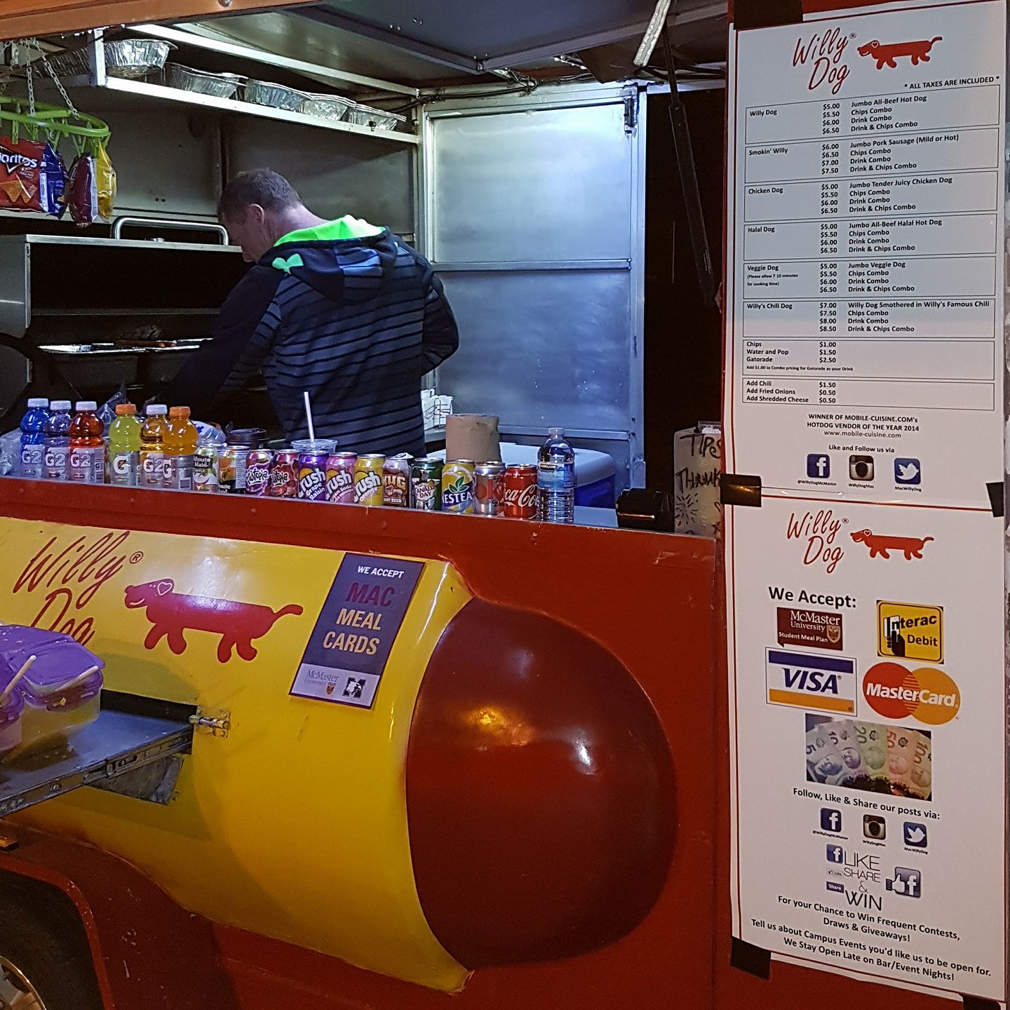 Willy Dog Menu