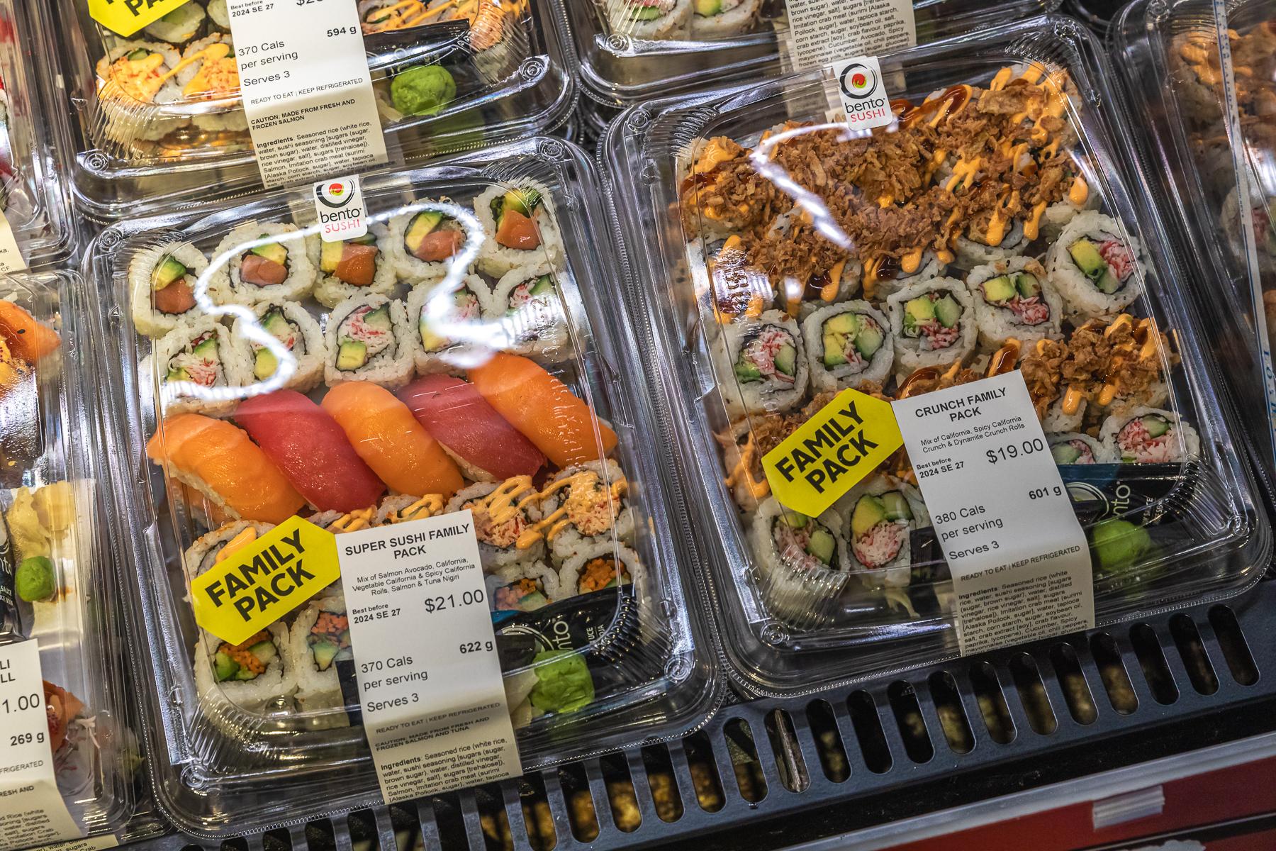 Bento Sushi Menu