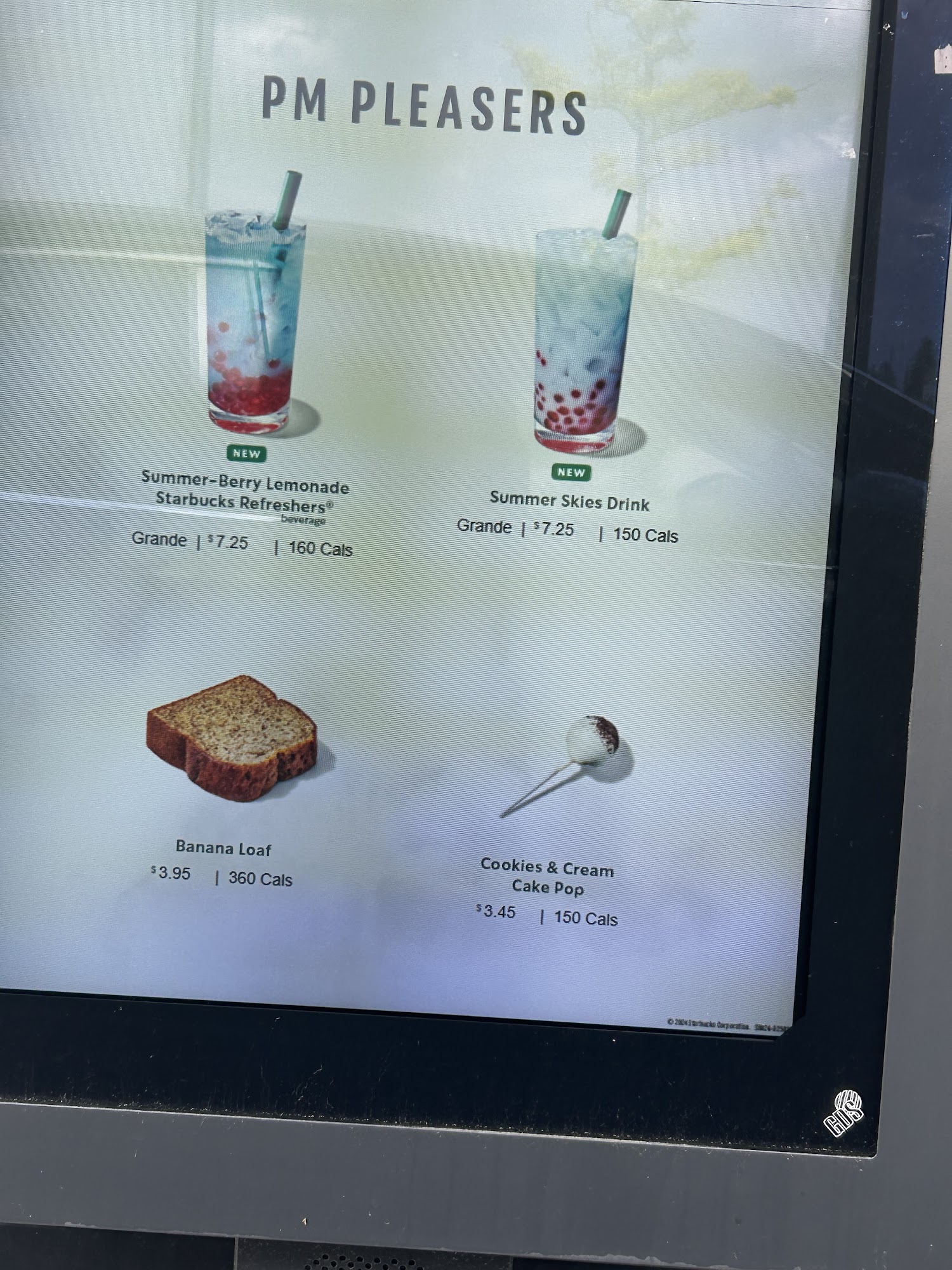 Starbucks Menu