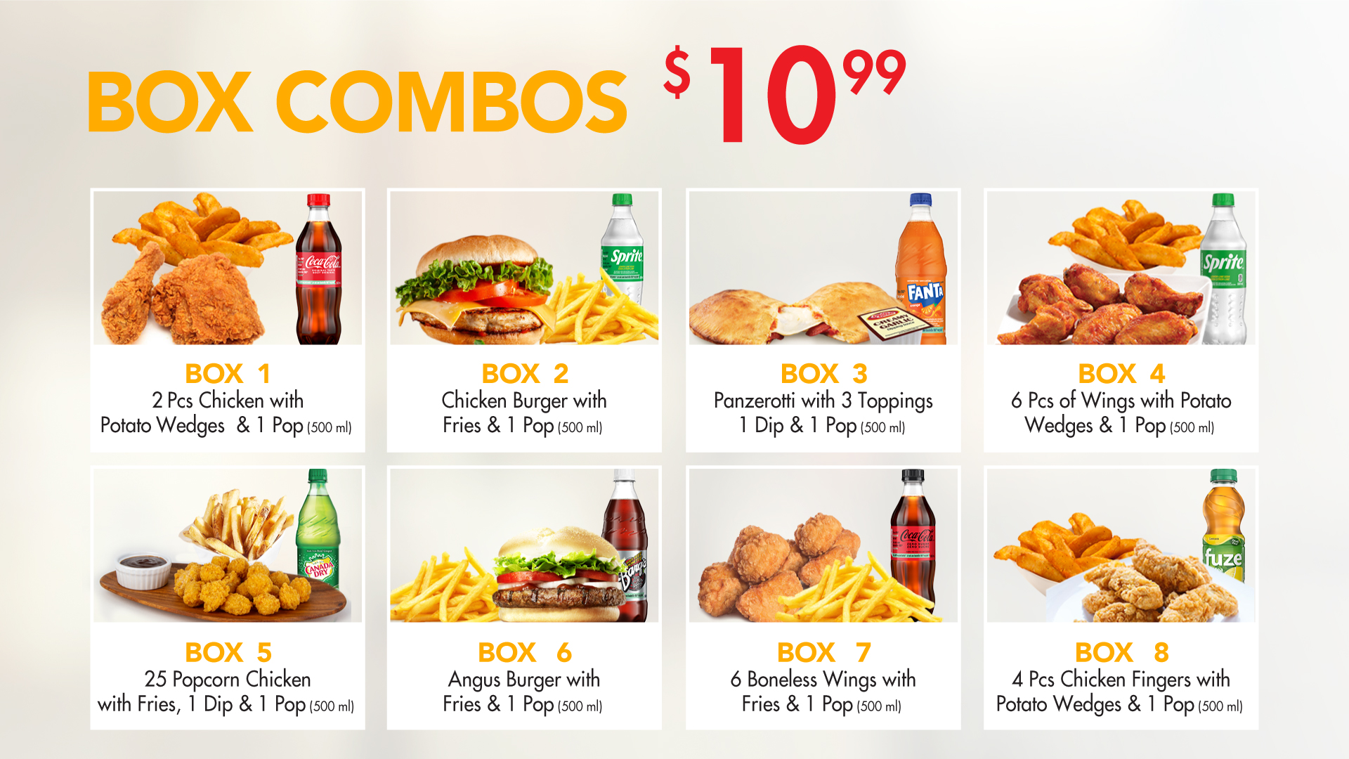 Downtown-Double Double Pizza & Chicken Menu