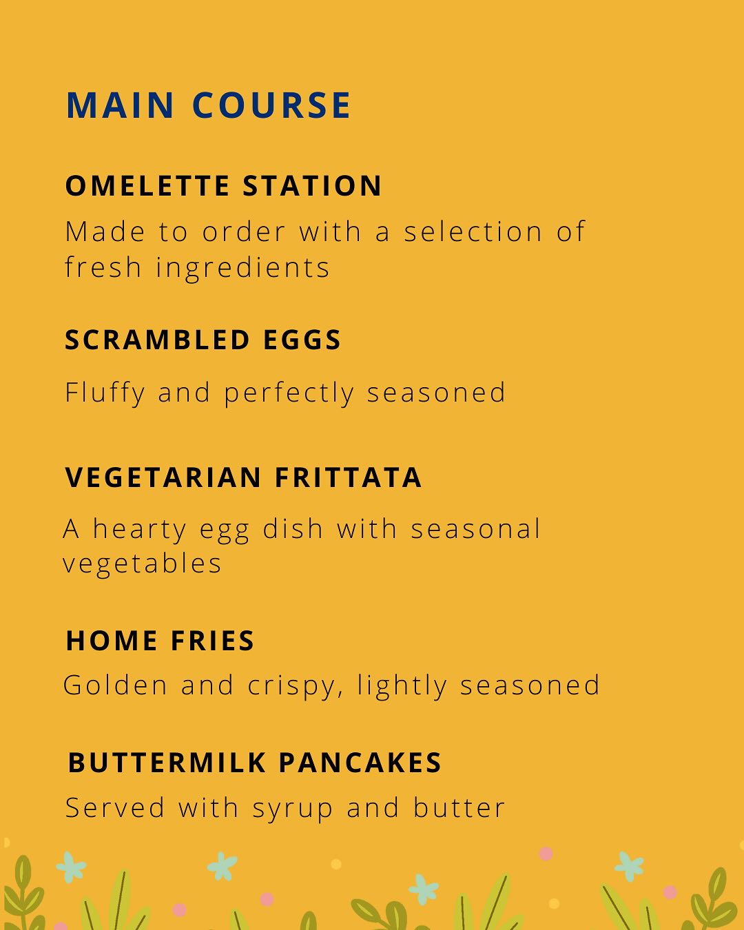 The Barrister's Lounge Menu