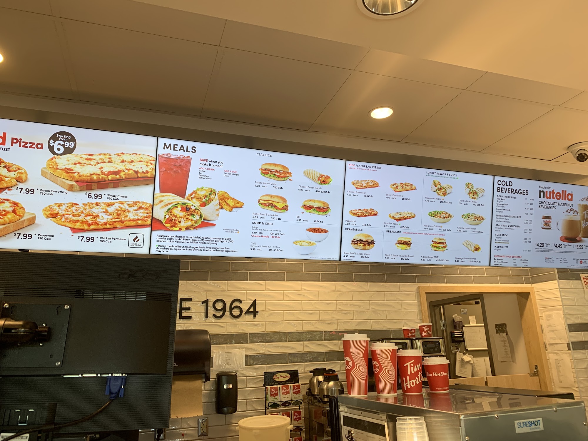 Tim Hortons Menu