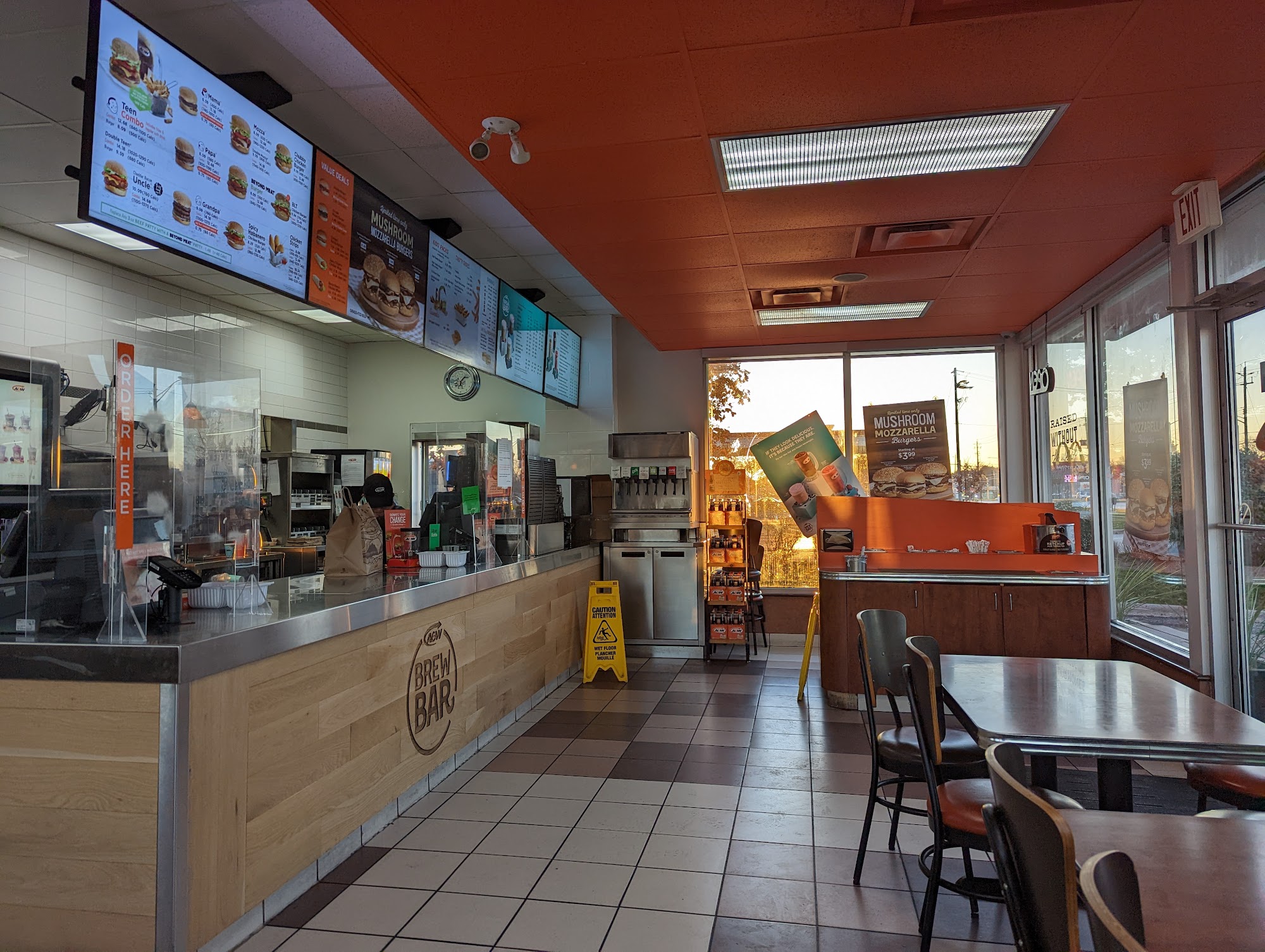 A&W Canada Menu