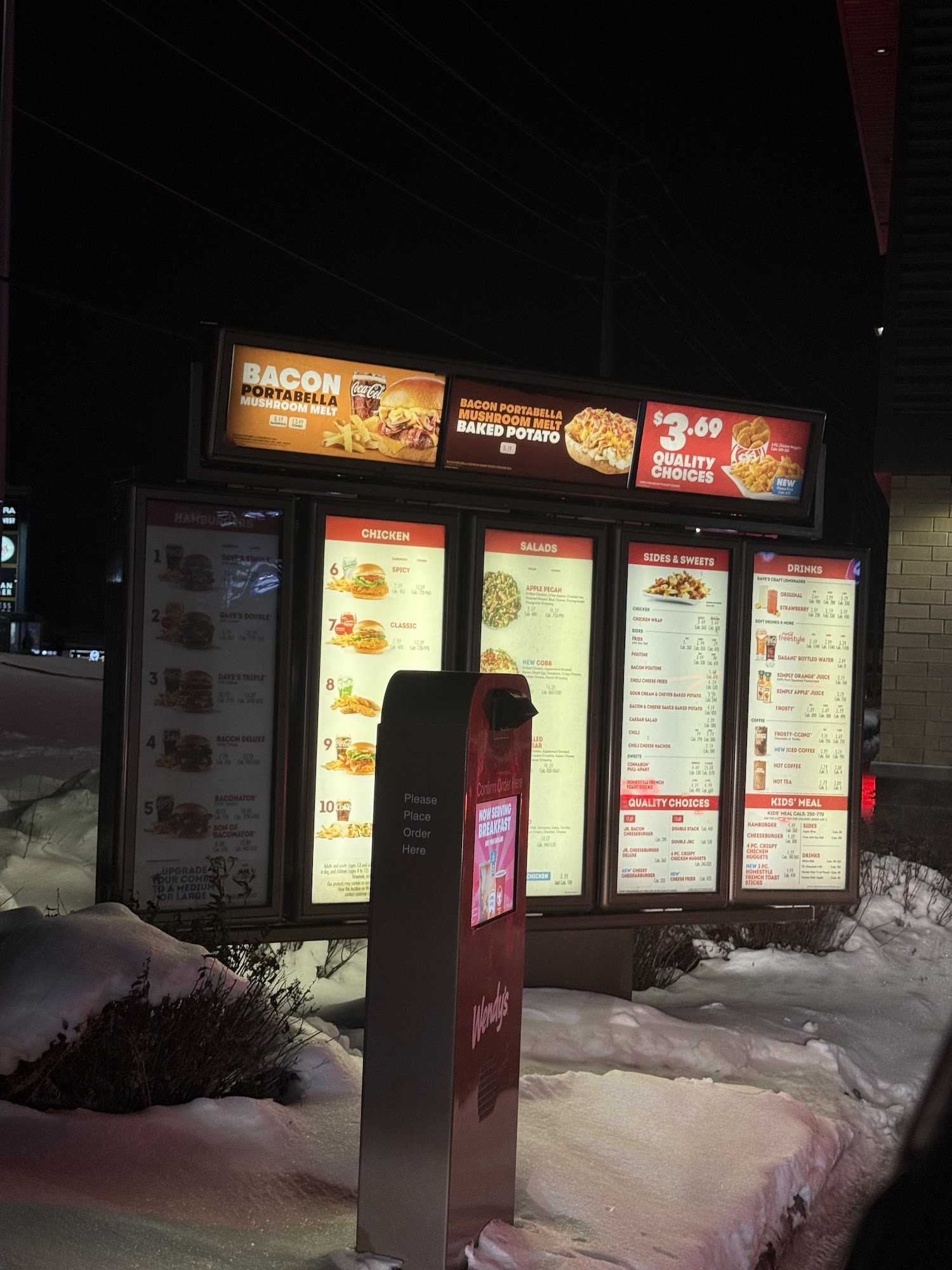 Wendy's Menu