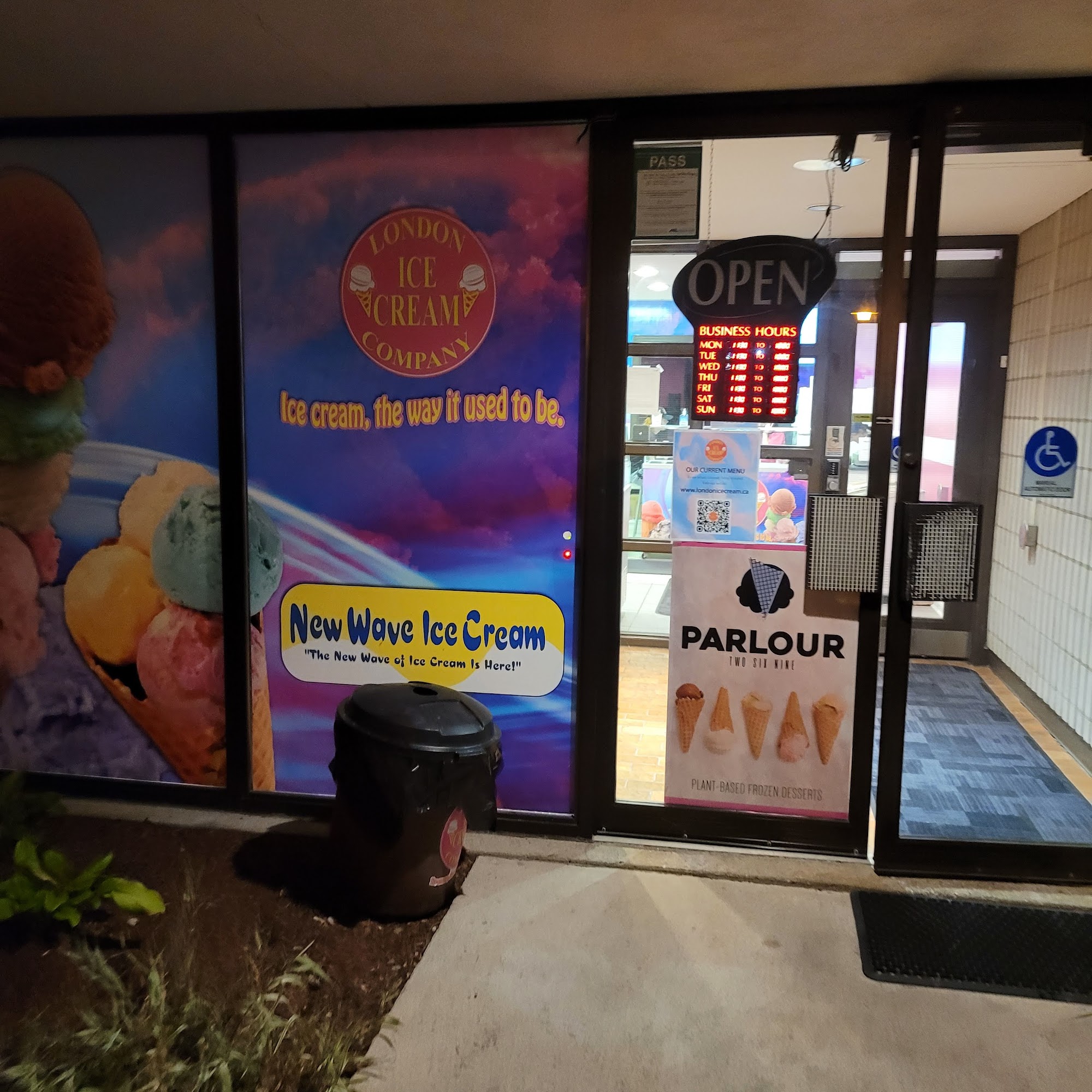 New Wave Ice Cream Menu