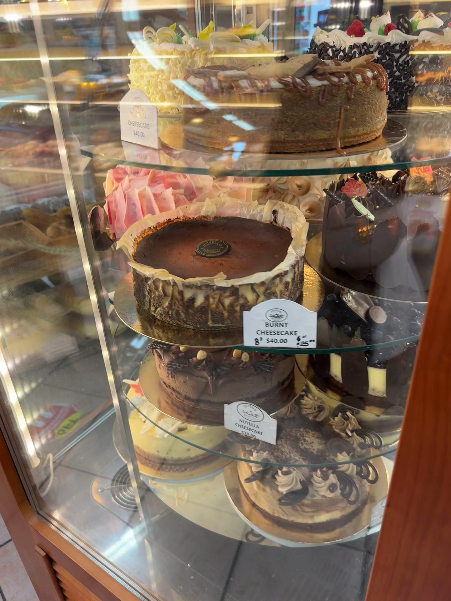 Novello Desserts Menu