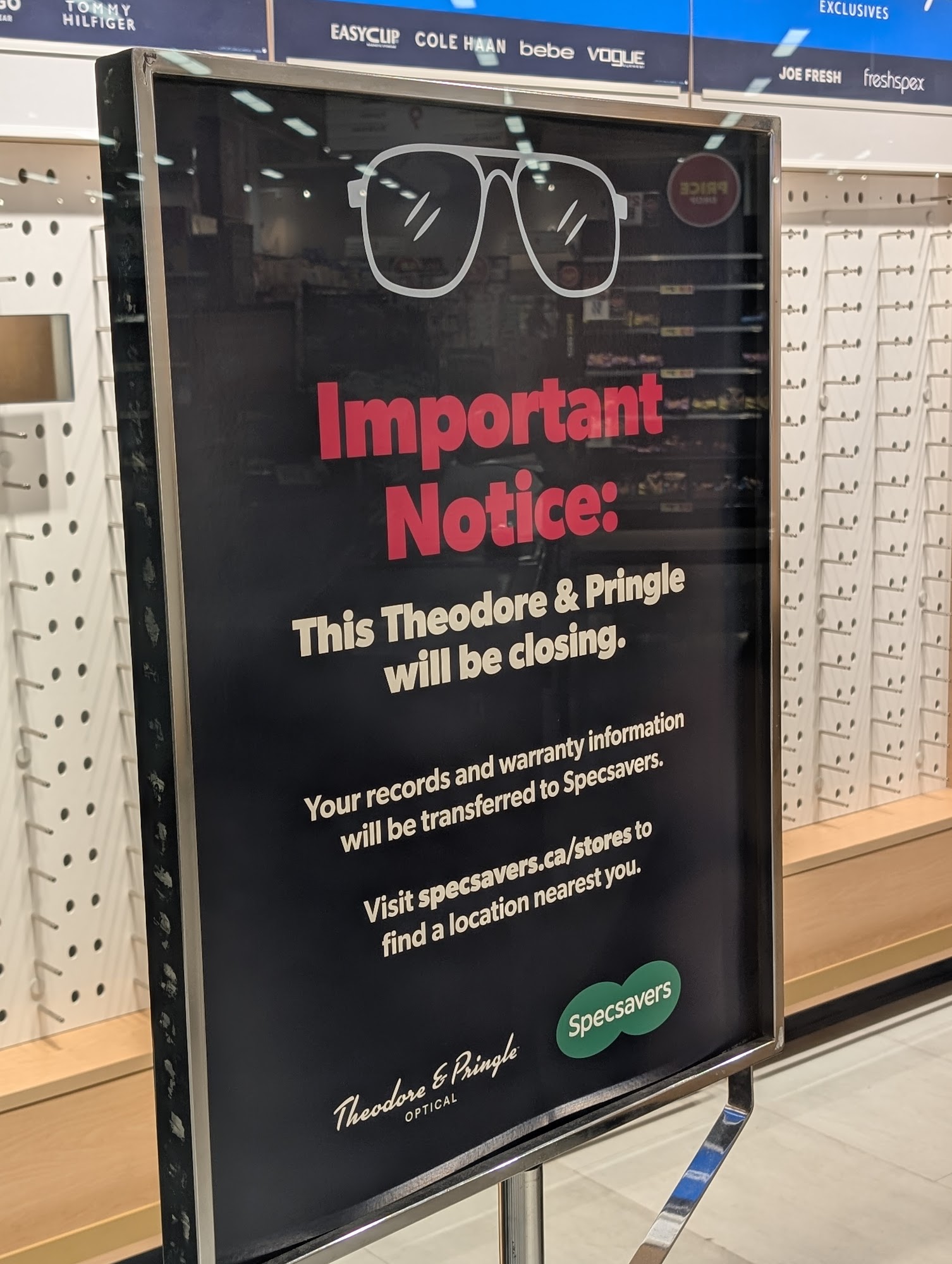 Theodore & Pringle Optical in Loblaws