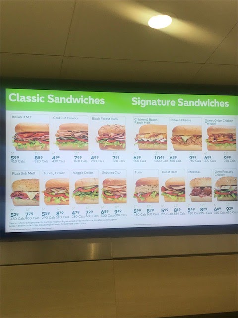 Subway Menu