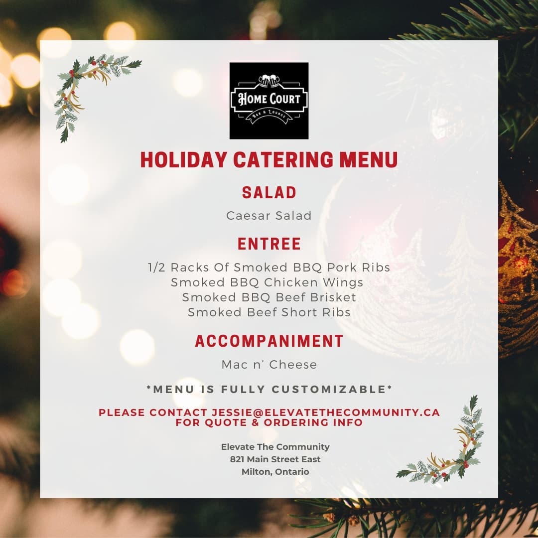 Home Court at Elevate The Community Menu