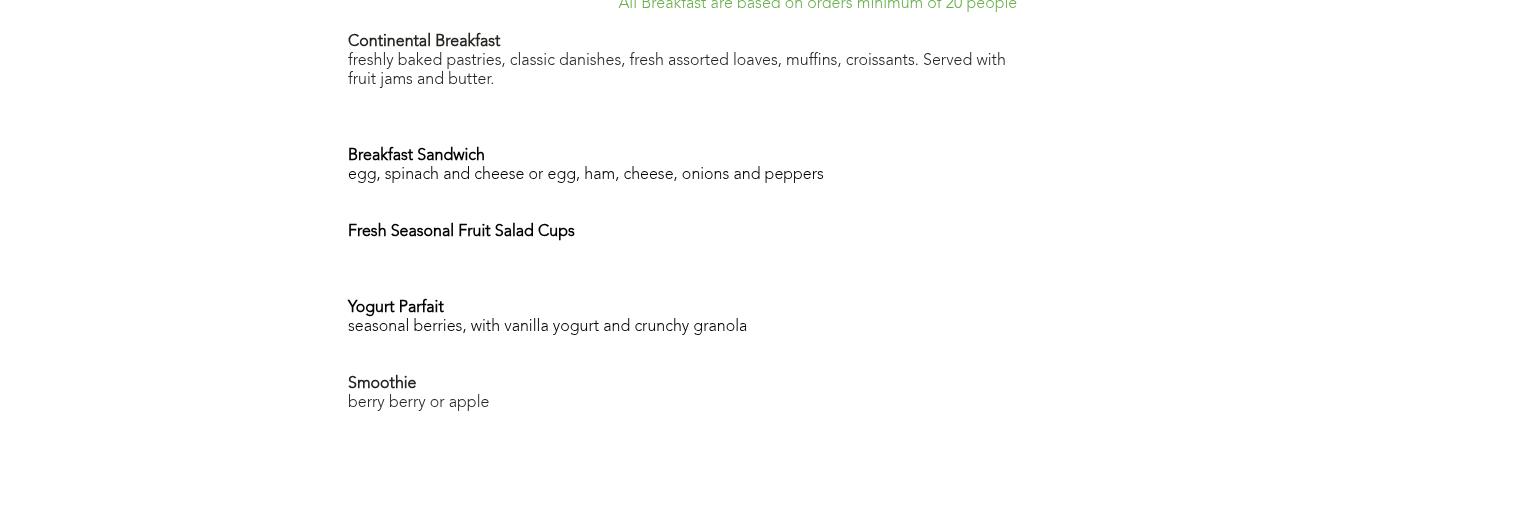 Select Taste Catering Menu