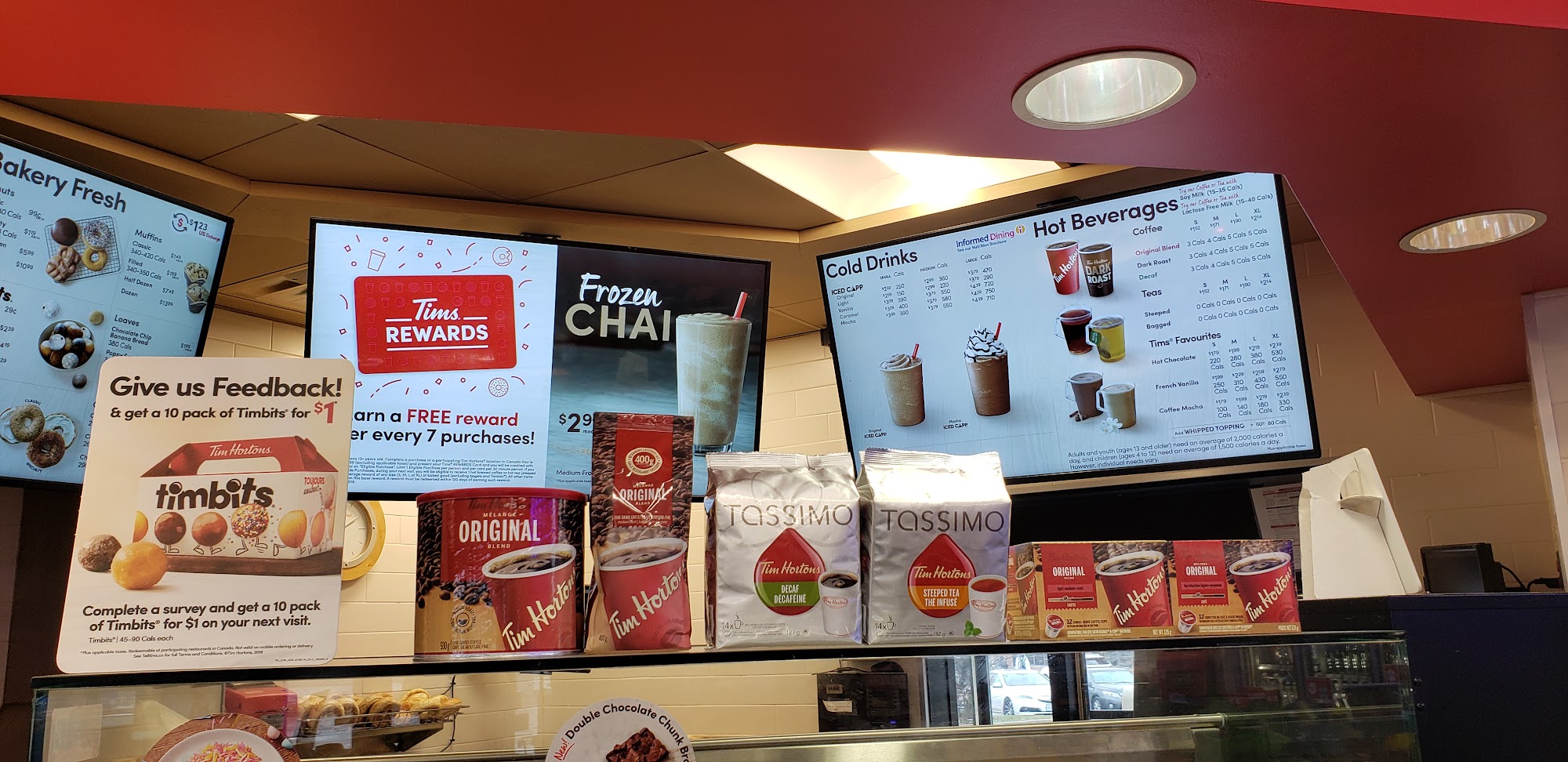 Tim Hortons Menu