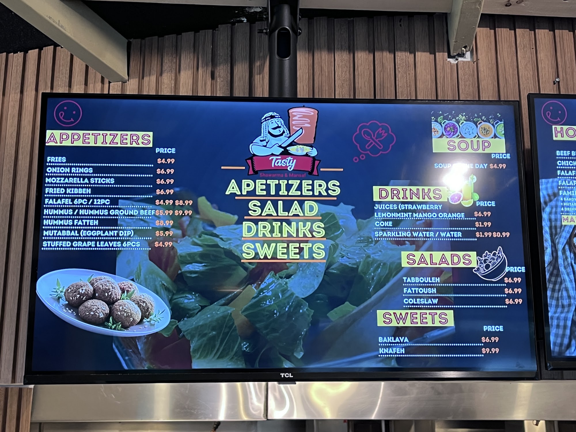 Tasty Mansaf restaurant Menu