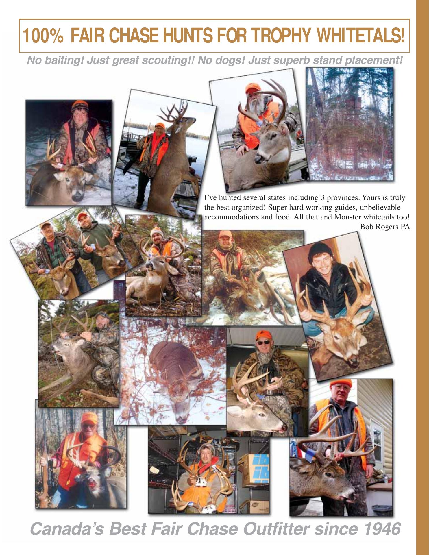 Lecuyer's Canada Lodge Menu